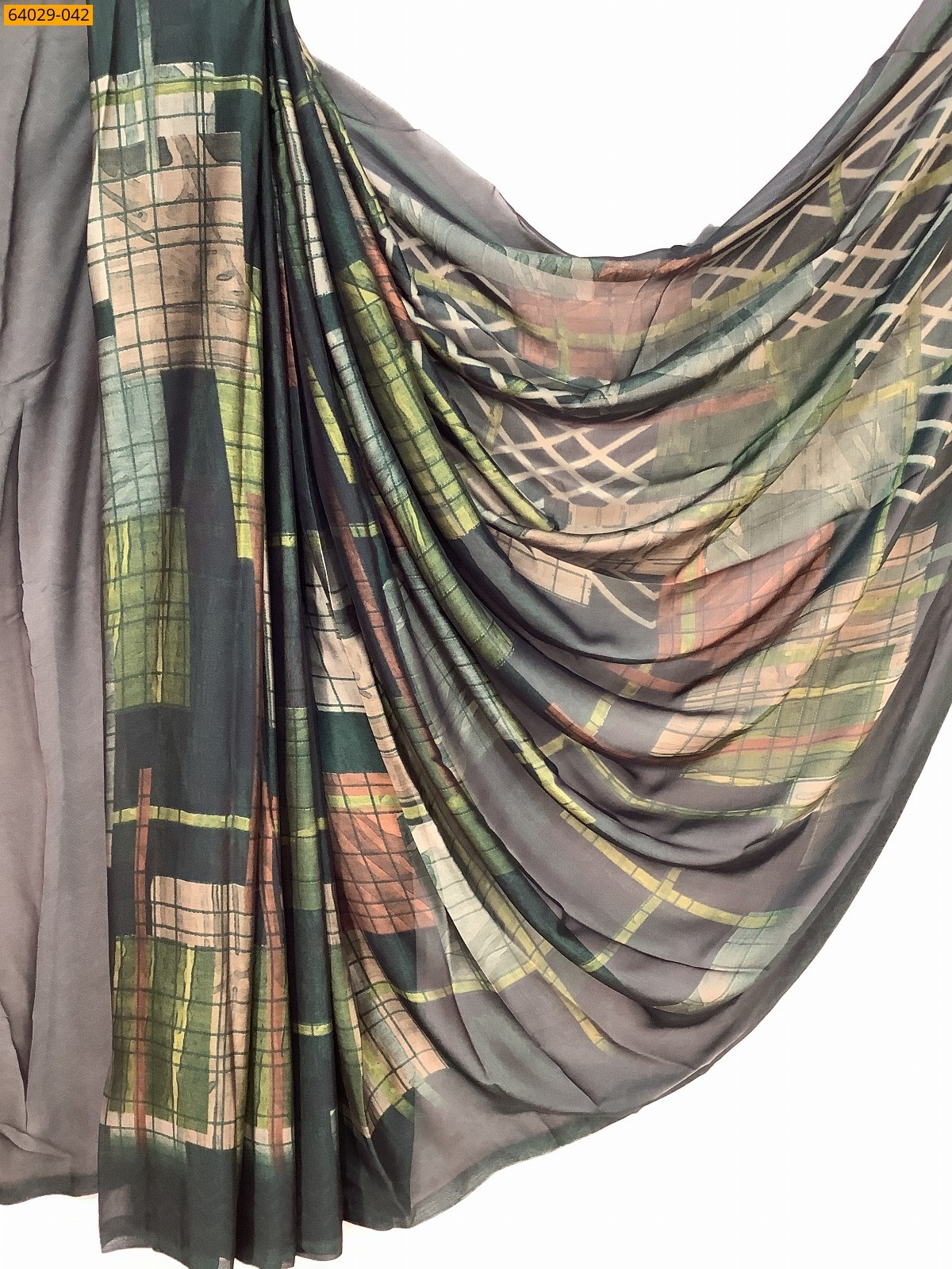 Metallic Chiffon Printed Sarees