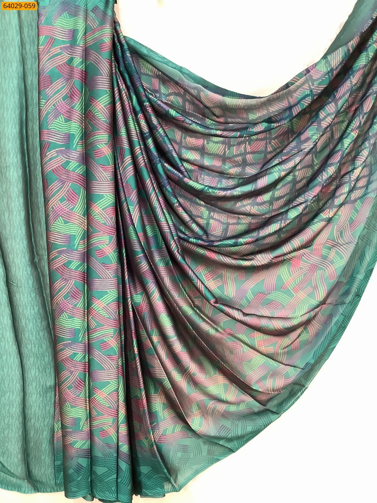 Metallic Chiffon Printed Sarees