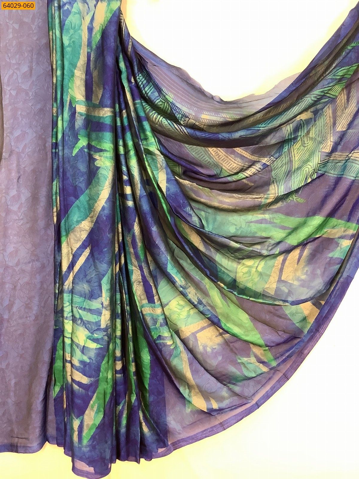 Metallic Chiffon Printed Sarees