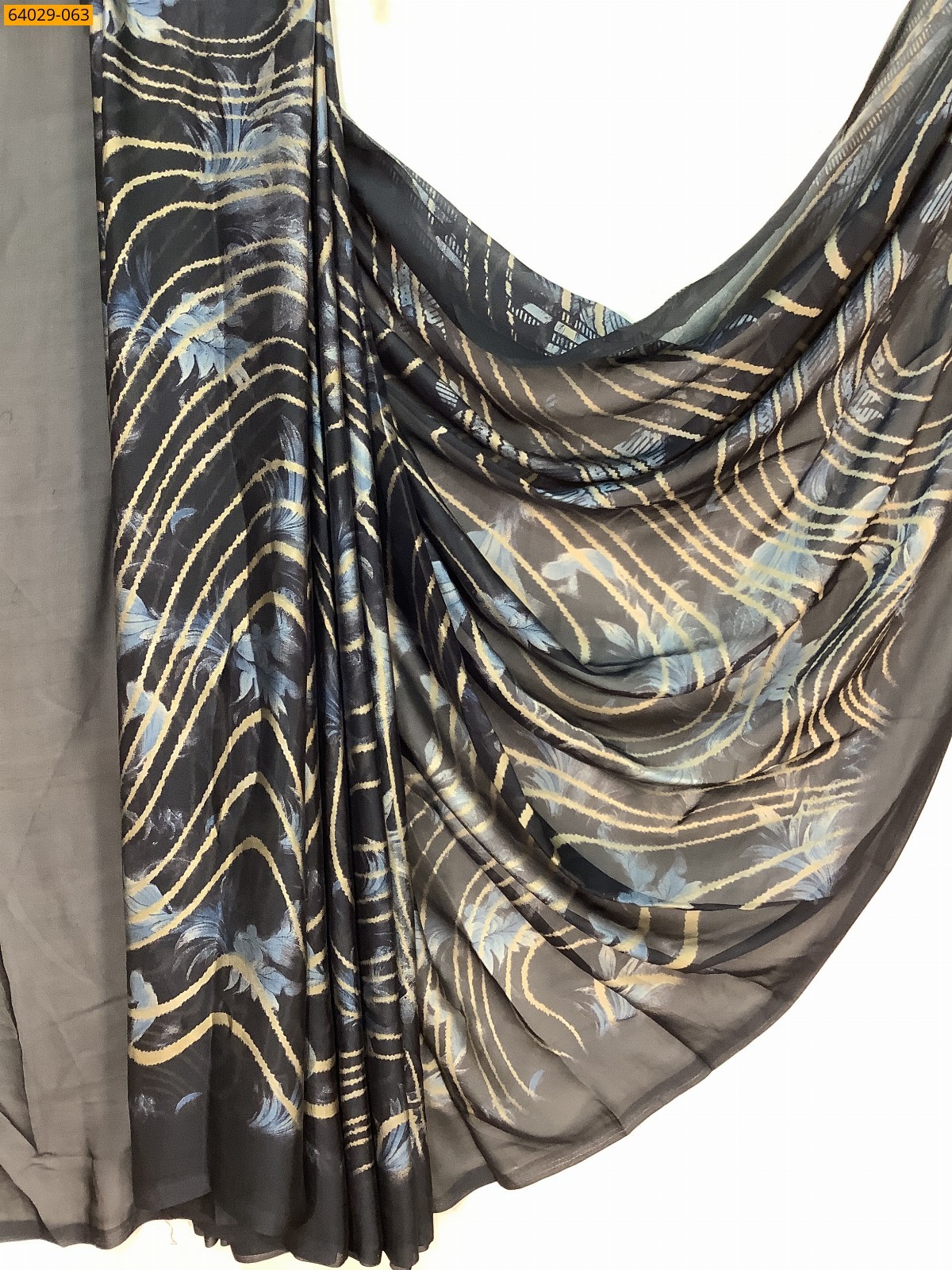 Metallic Chiffon Printed Sarees