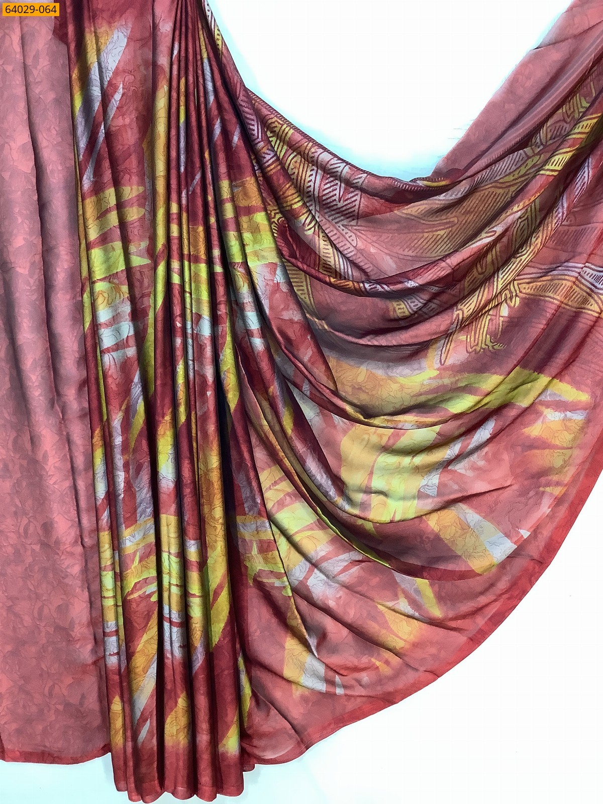 Metallic Chiffon Printed Sarees