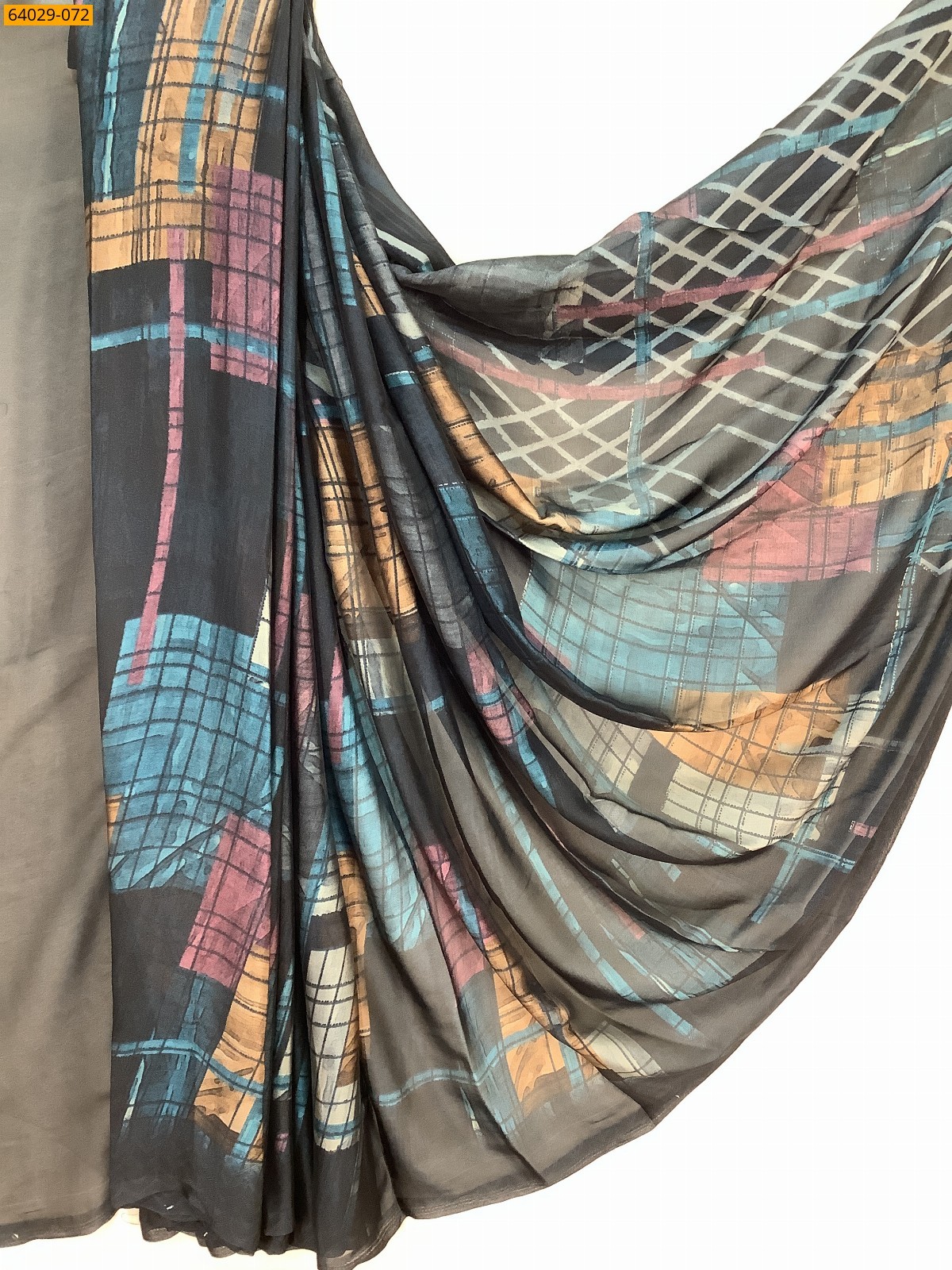 Metallic Chiffon Printed Sarees