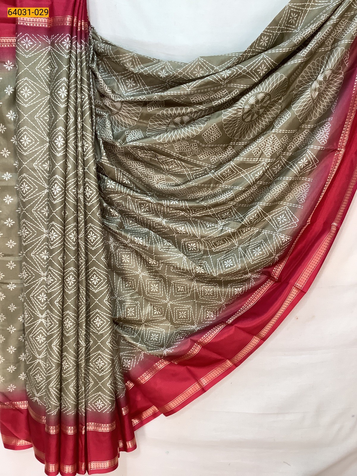 Brown Fancy bentex crepe silk printed sarees