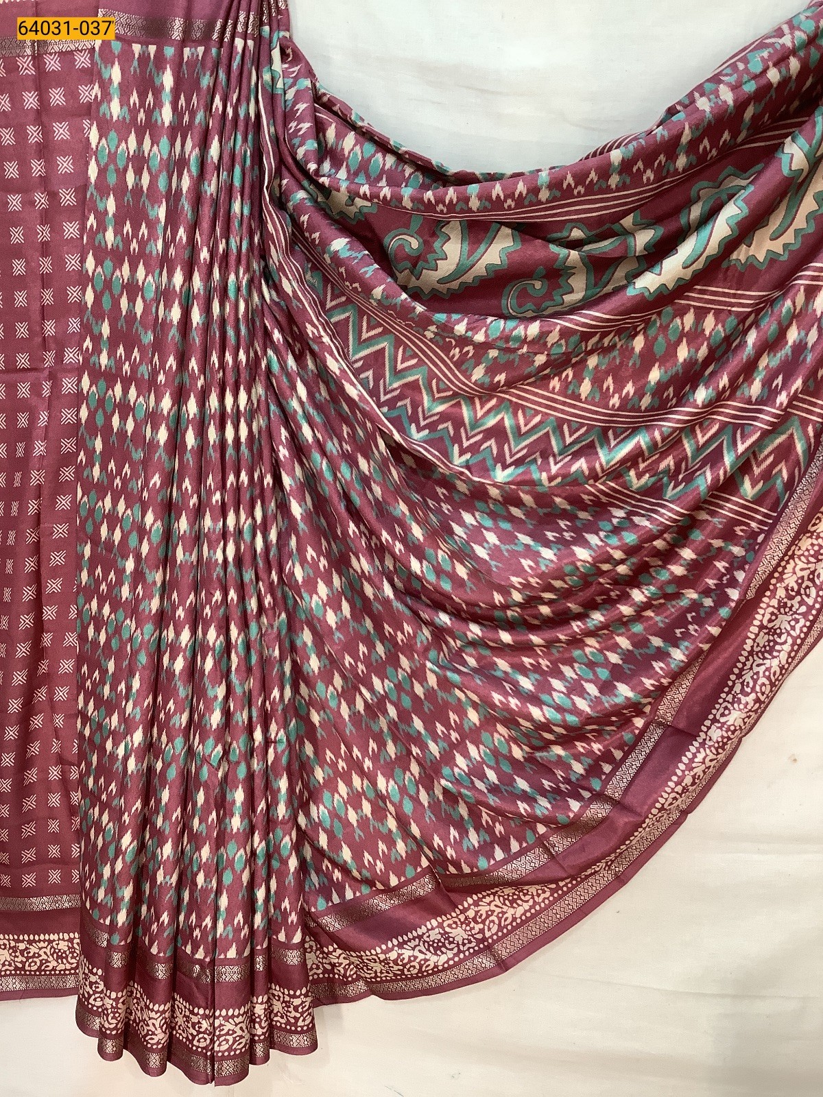 Fancy bentex crepe silk printed sarees