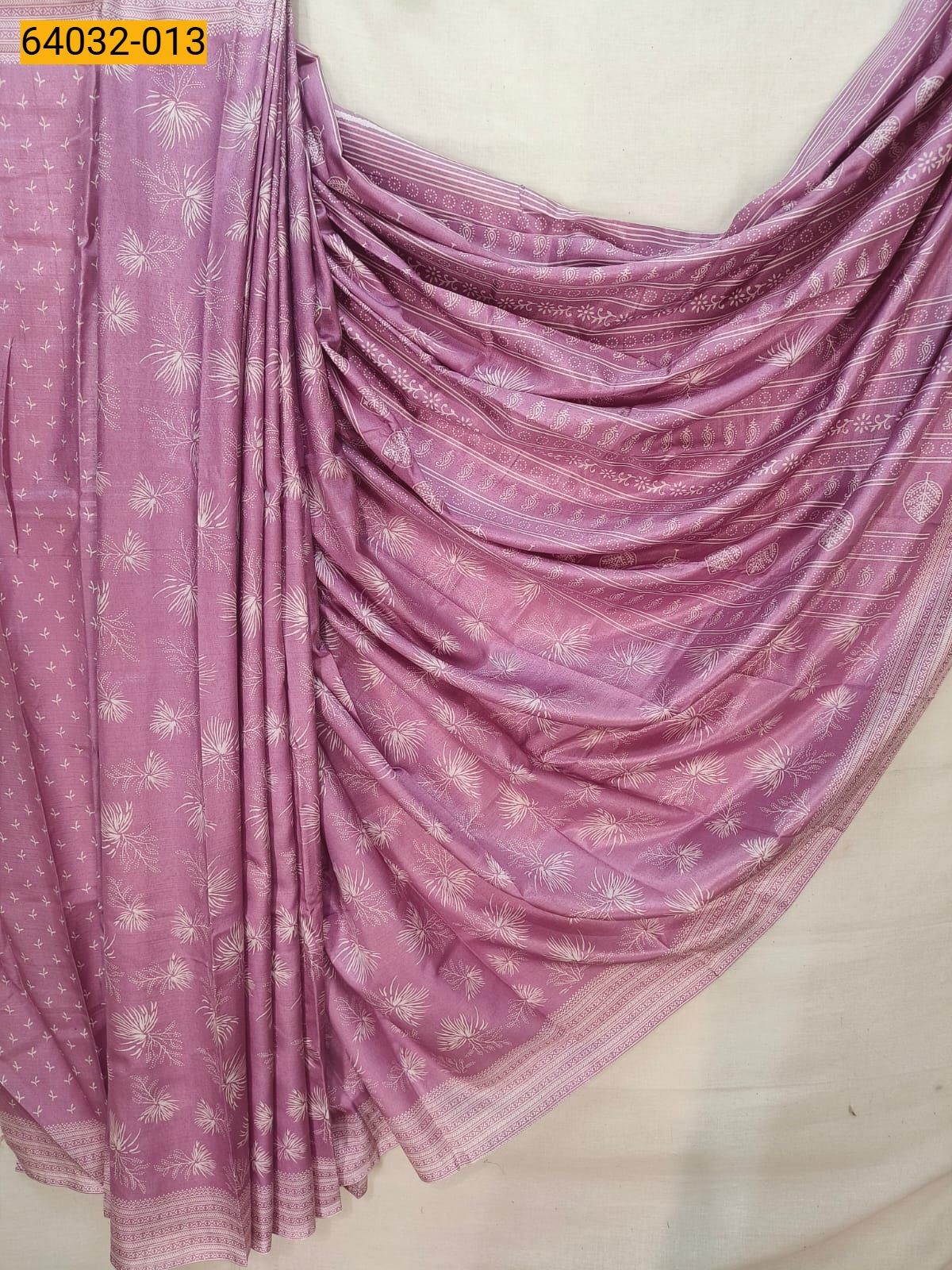 Pink Crepe Silk Printed Sarees