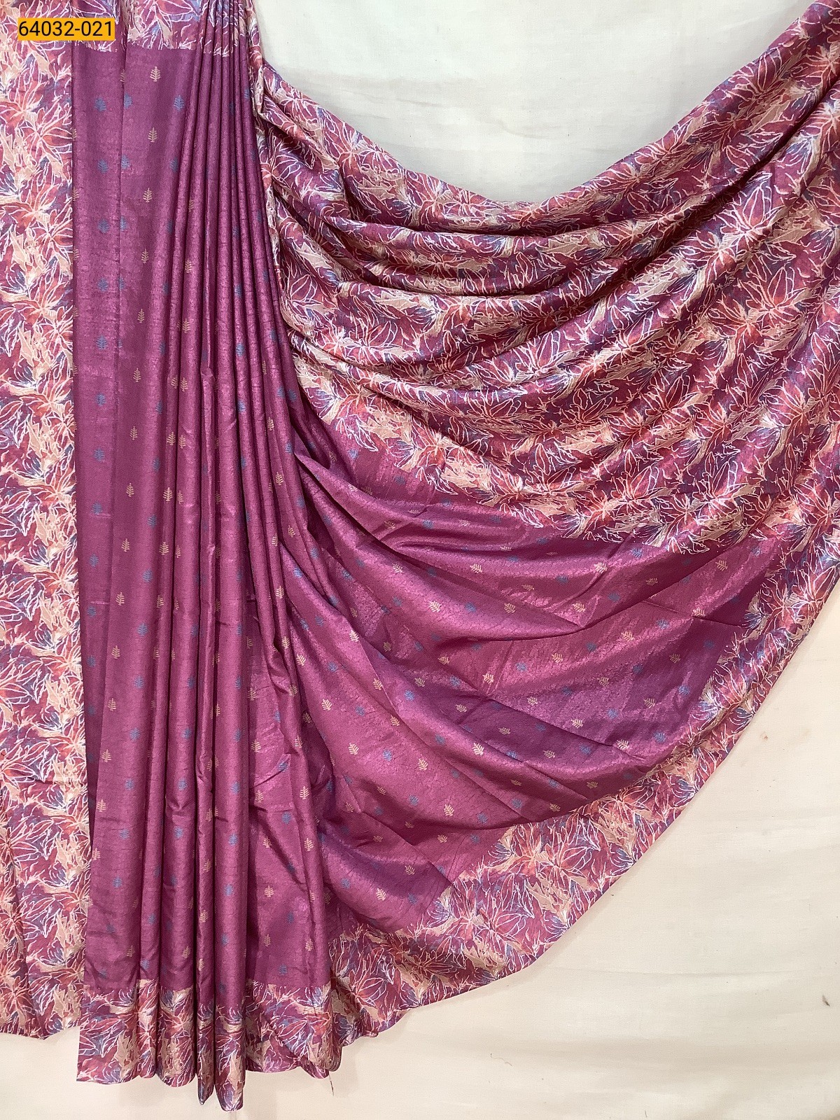 Pink Crepe Silk Printed Sarees