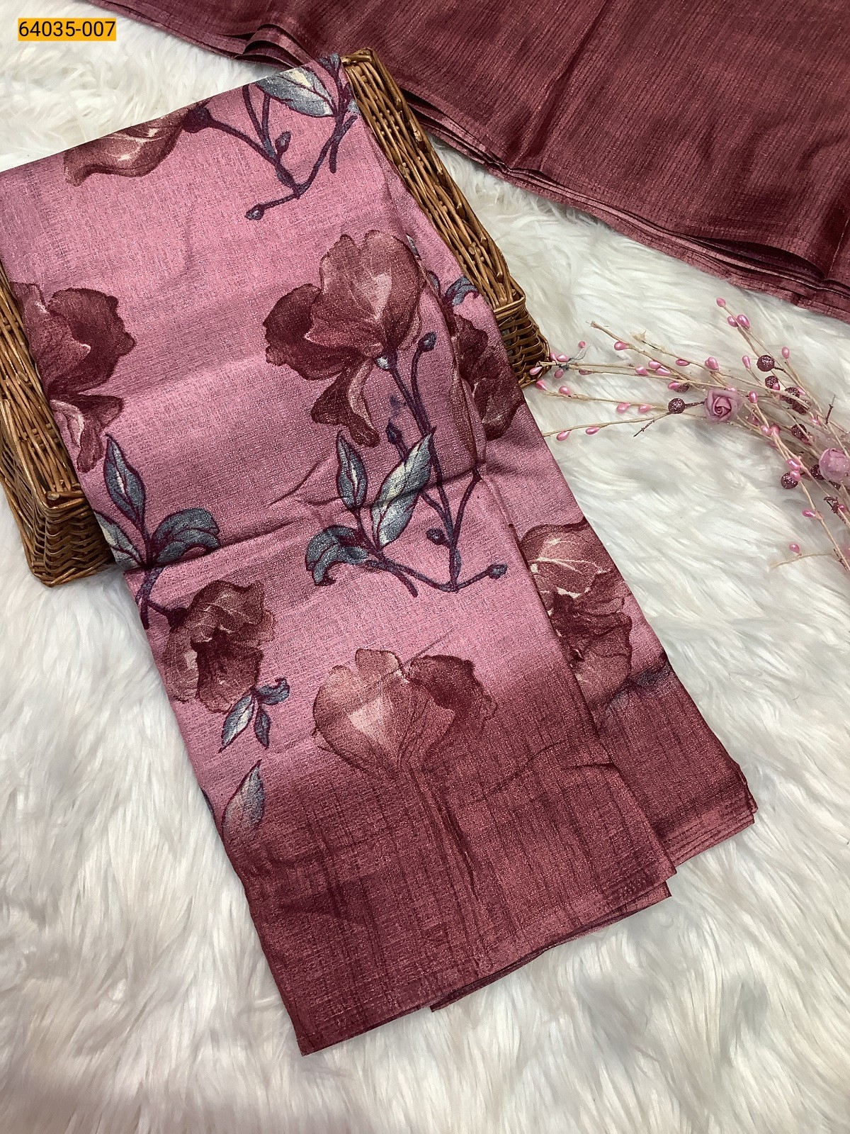 Pink Fancy bhagalpur silk sarees
