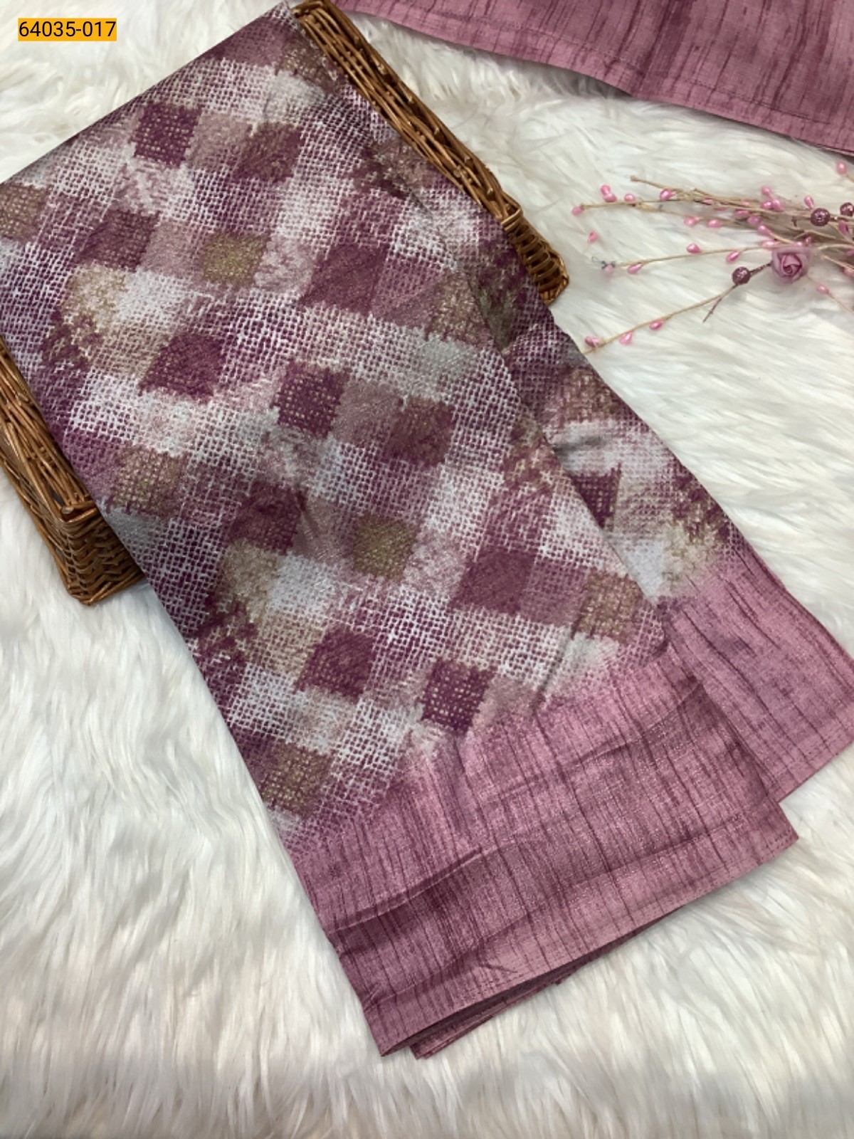 Pastel pink Fancy bhagalpur silk sarees
