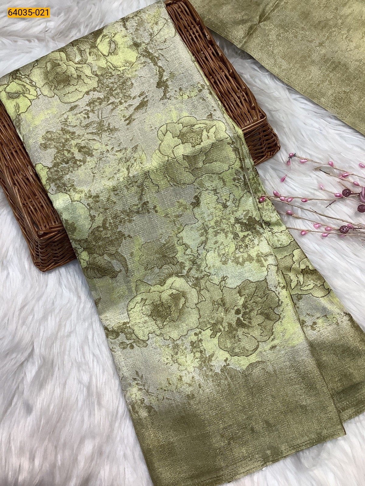 Cream yellow Fancy bhagalpur silk sarees