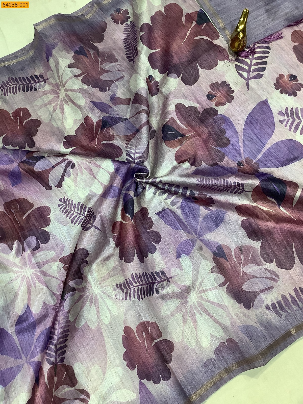 Multi Color Fancy chanderi silk printed sarees