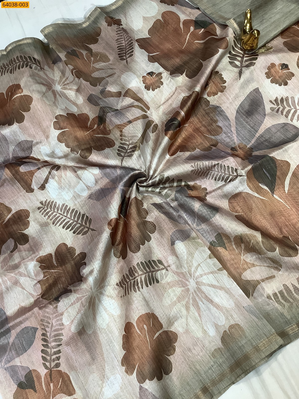 Multi Color Fancy chanderi silk printed sarees
