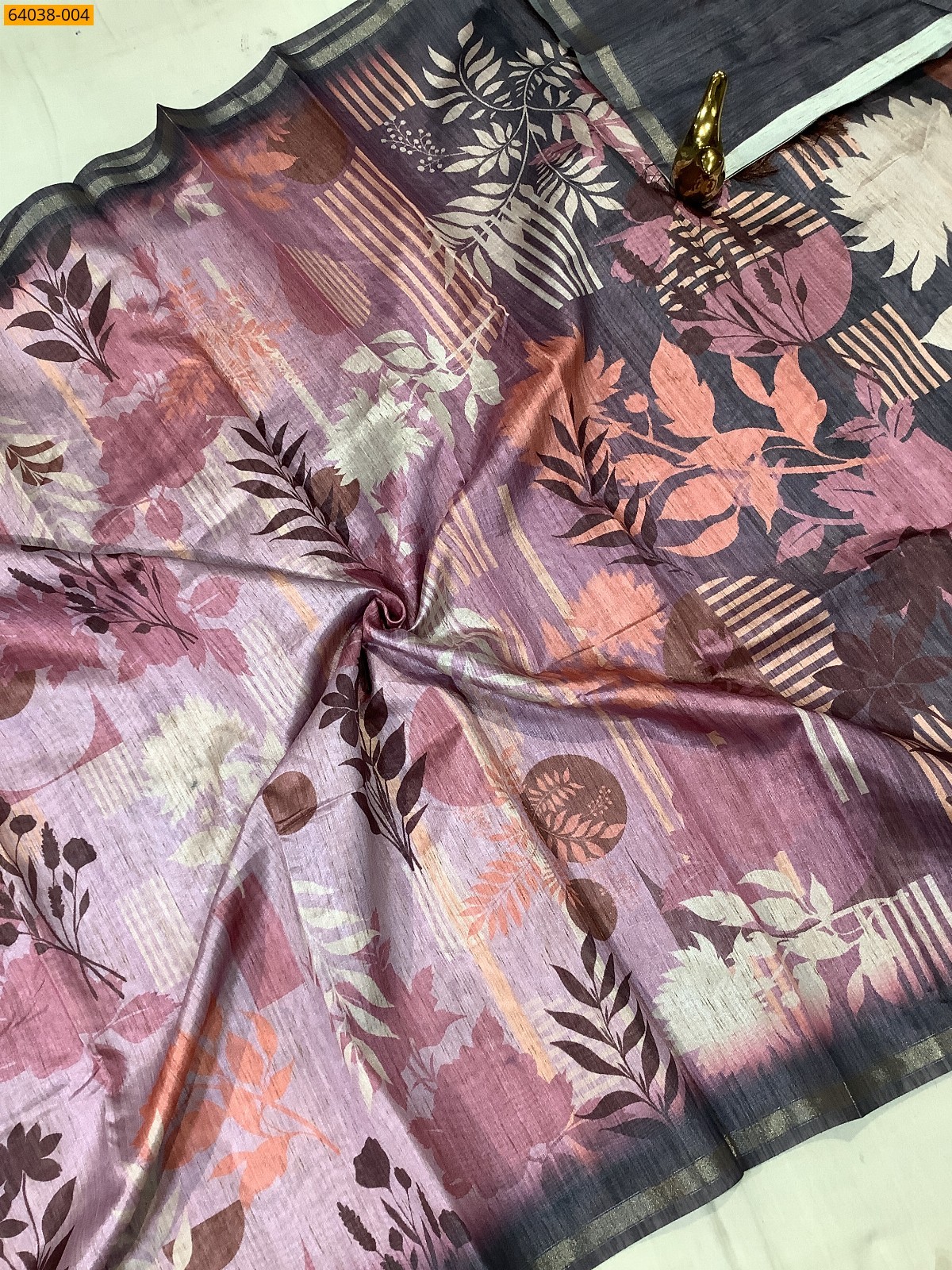 Multi Color Fancy chanderi silk printed sarees