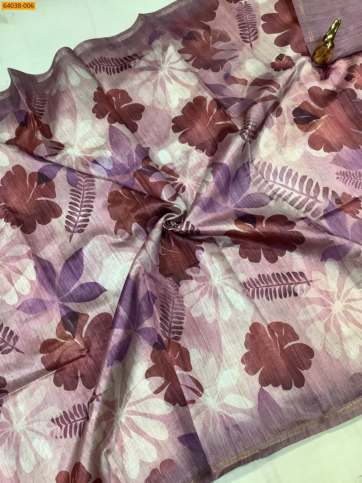 Multi Color Fancy chanderi silk printed sarees