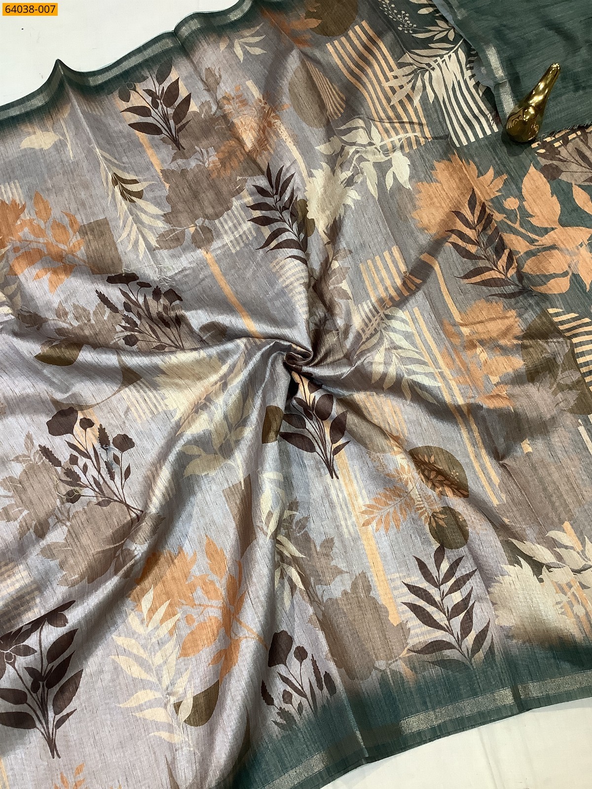 Multi Color Fancy chanderi silk printed sarees