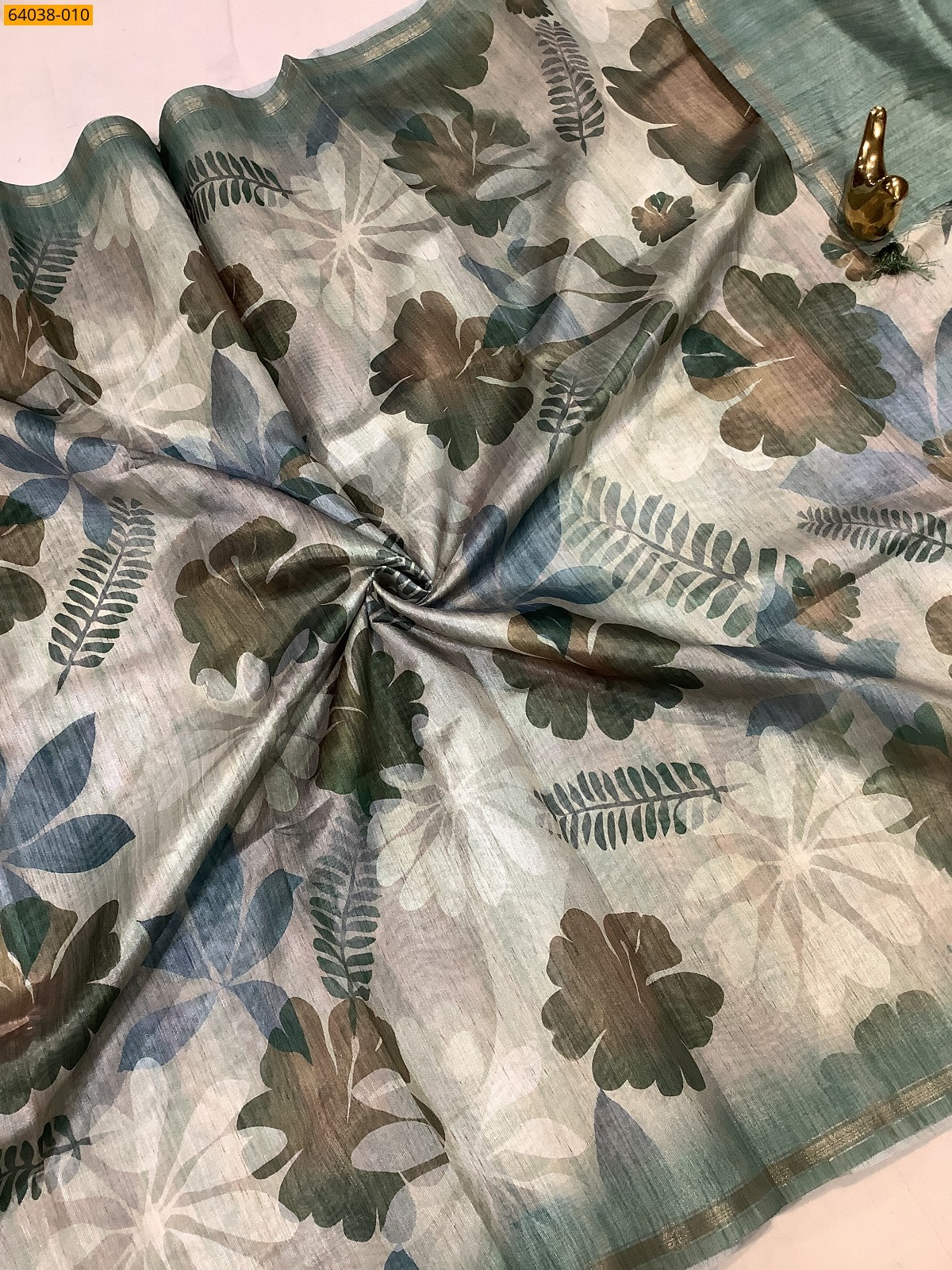 Multi Color Fancy chanderi silk printed sarees