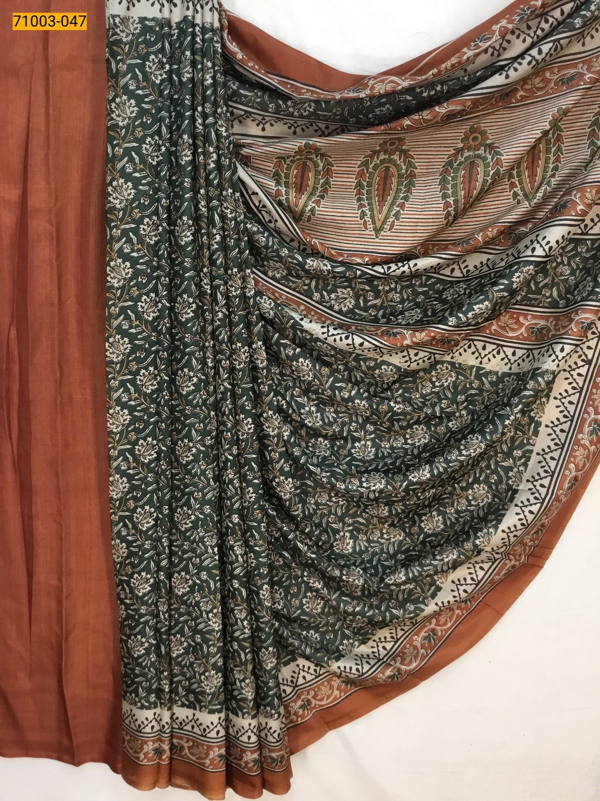 Green Butter Crepe Silk Saree
