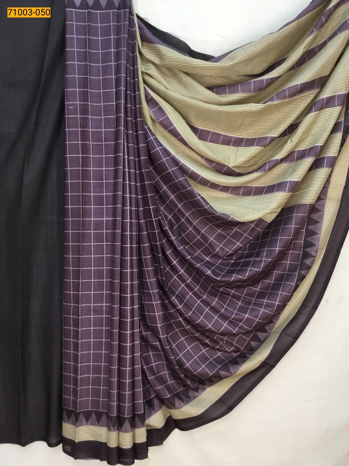 Violet Butter Crepe Silk Saree