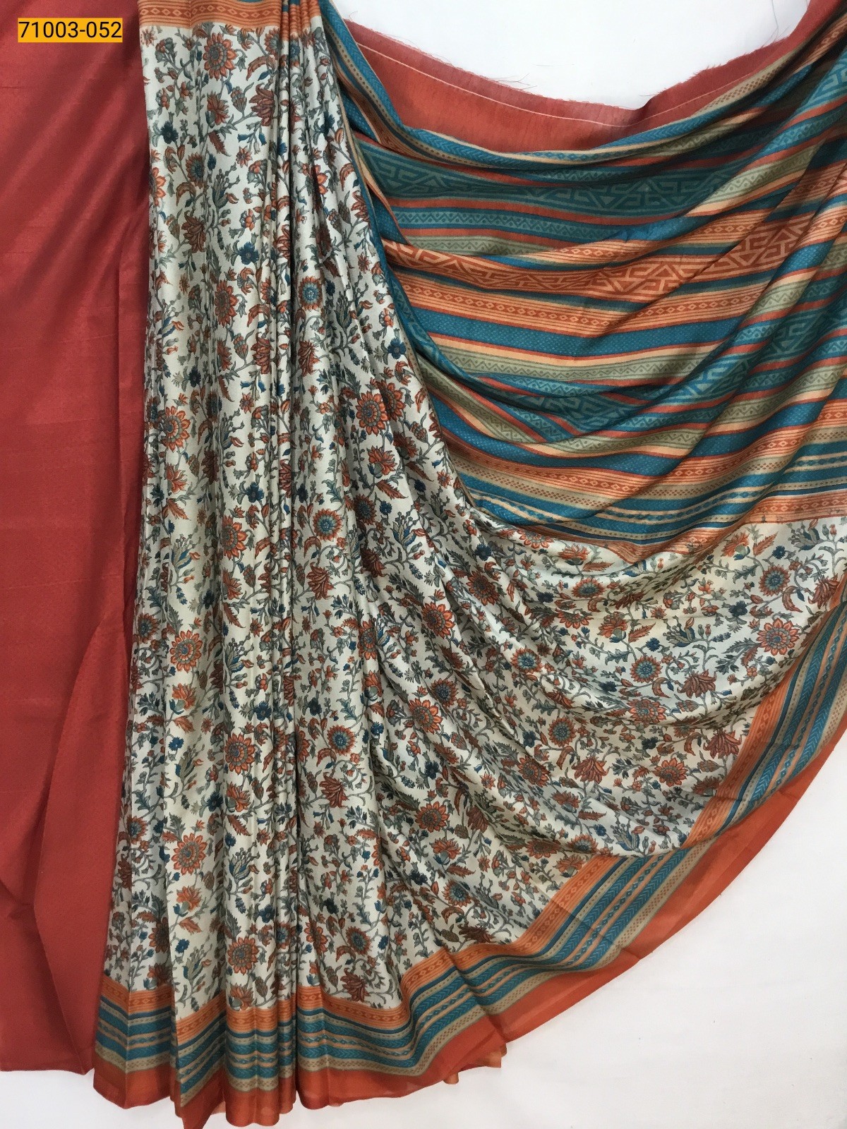 Beige Butter Crepe Silk Saree