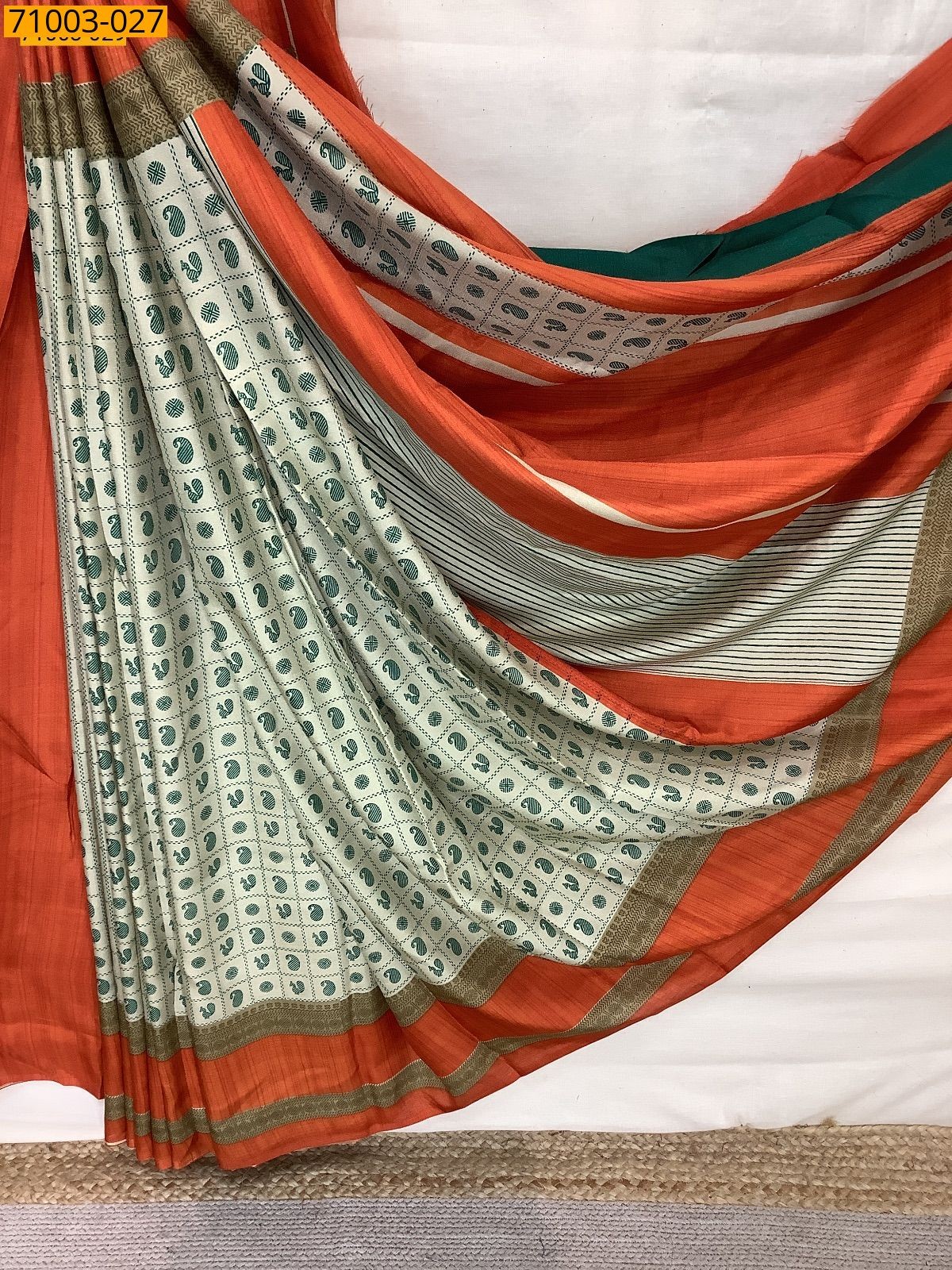 Red Butter Crape Silk Saree