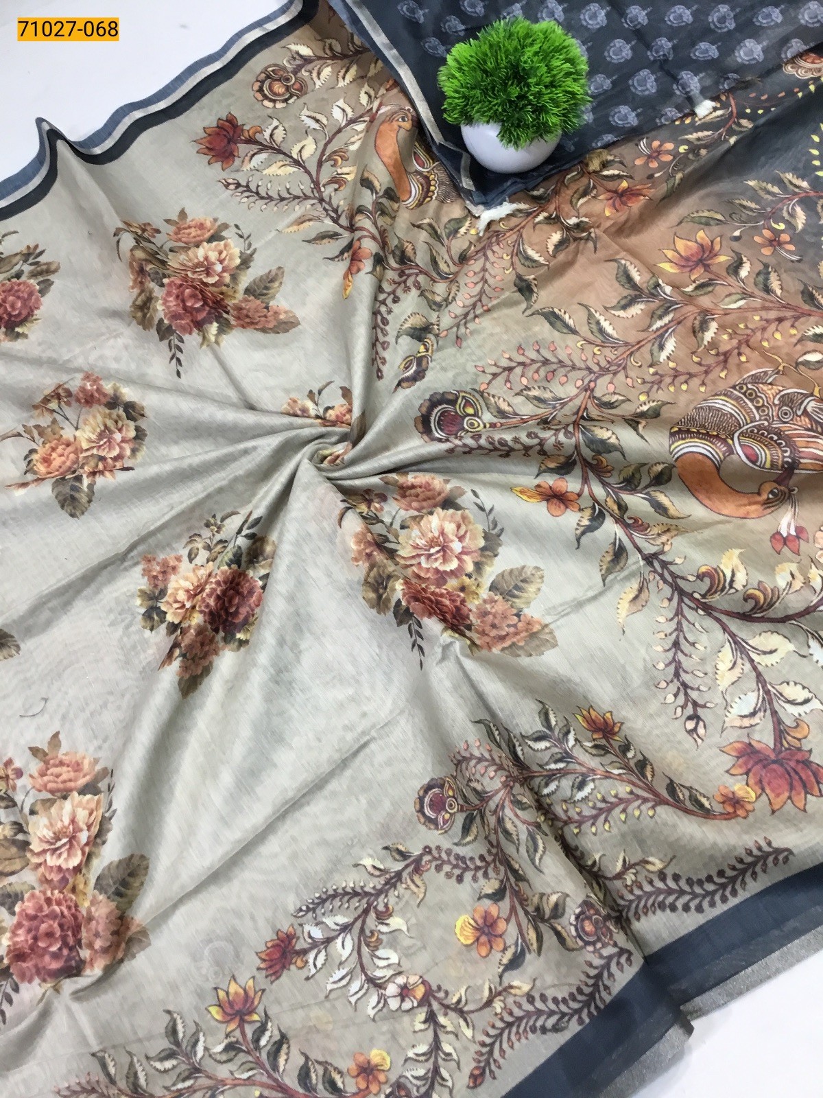 Fancy Chanderi Silk Saree