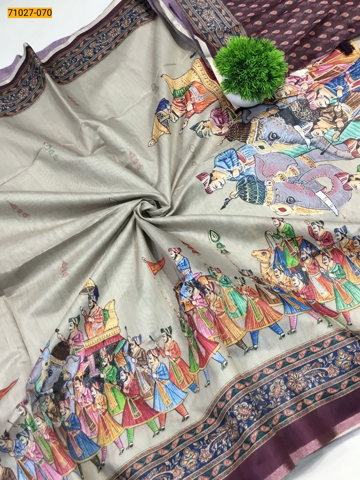 Fancy Chanderi Silk Saree