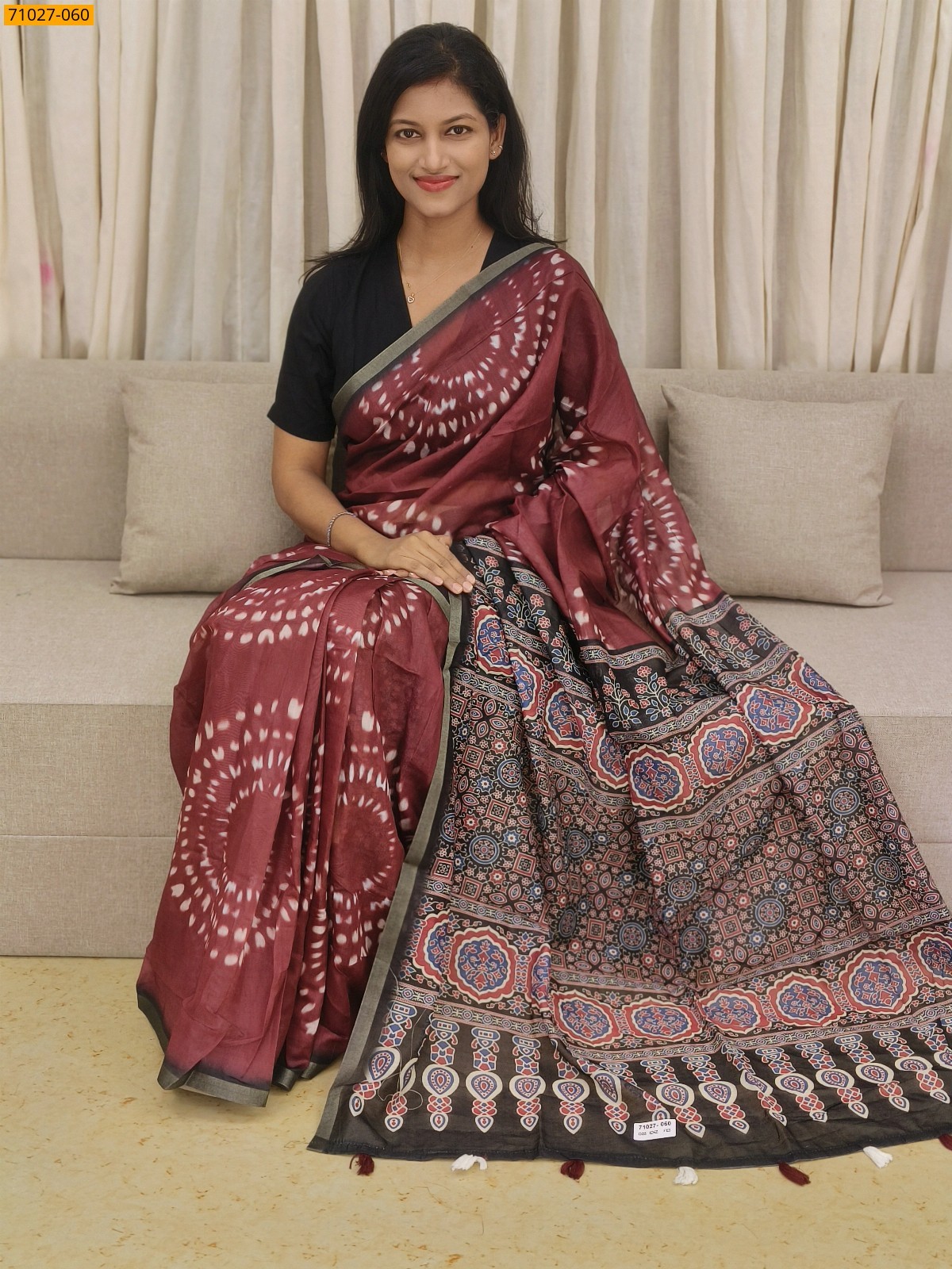 Red Soft Fancy Chanderi Silk Saree