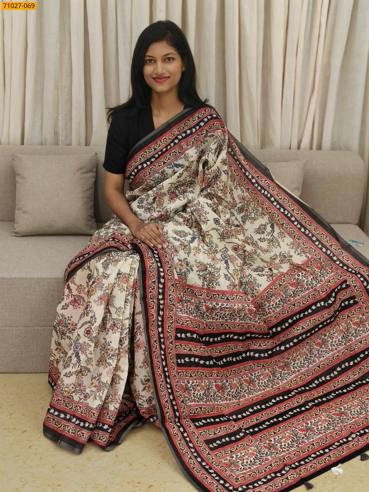 Fancy Chanderi Silk Saree