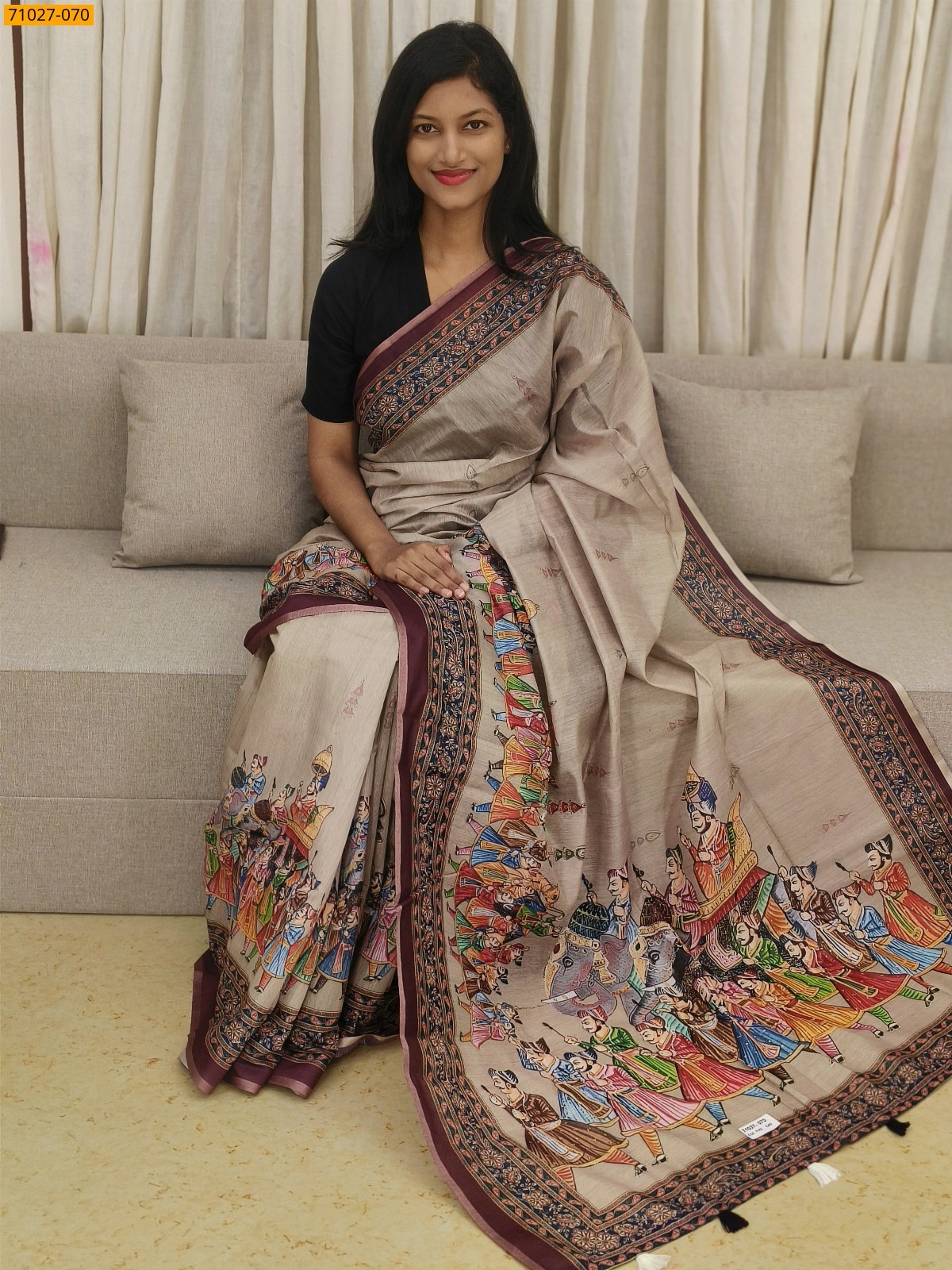 Fancy Chanderi Silk Saree