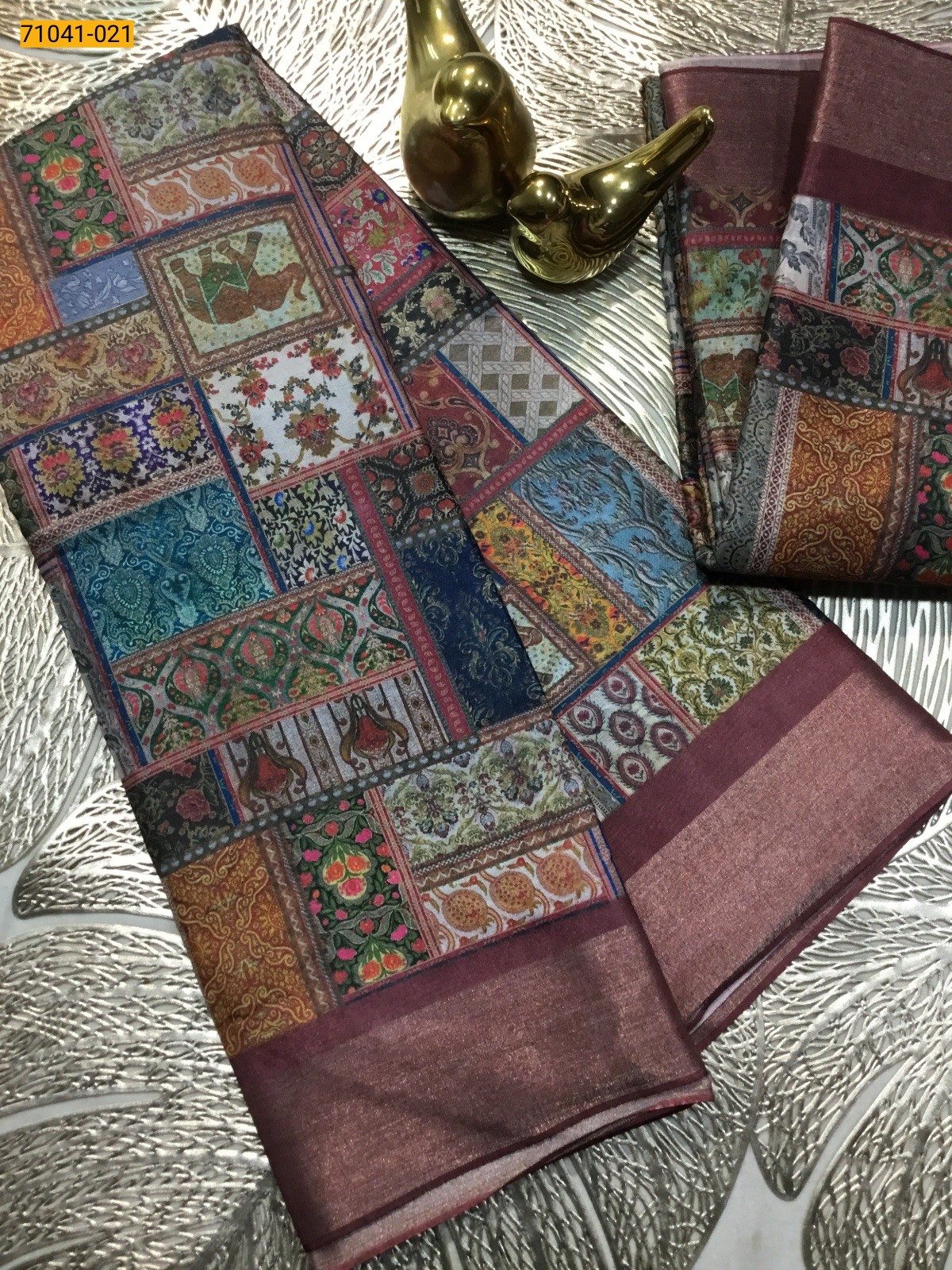 Multi Color Mulmul Linen Silk Saree