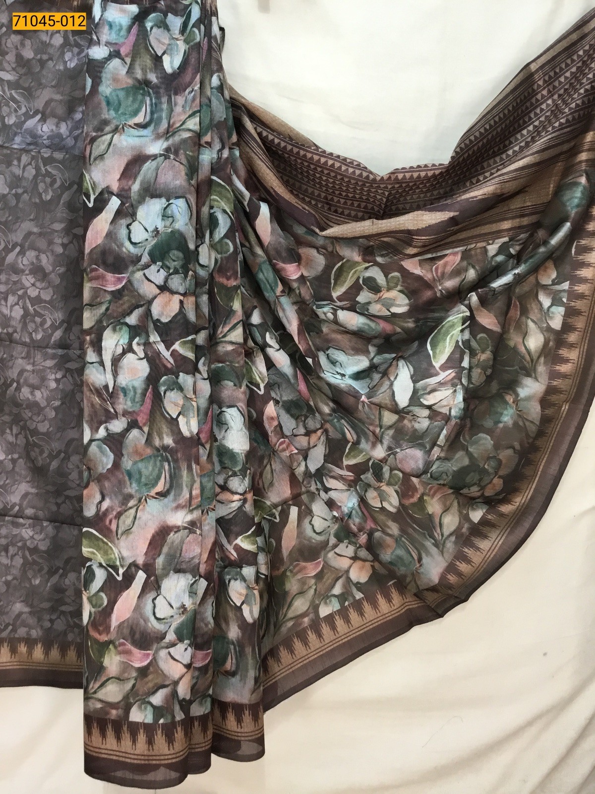 Kalamkari Soft Linen Silk Saree