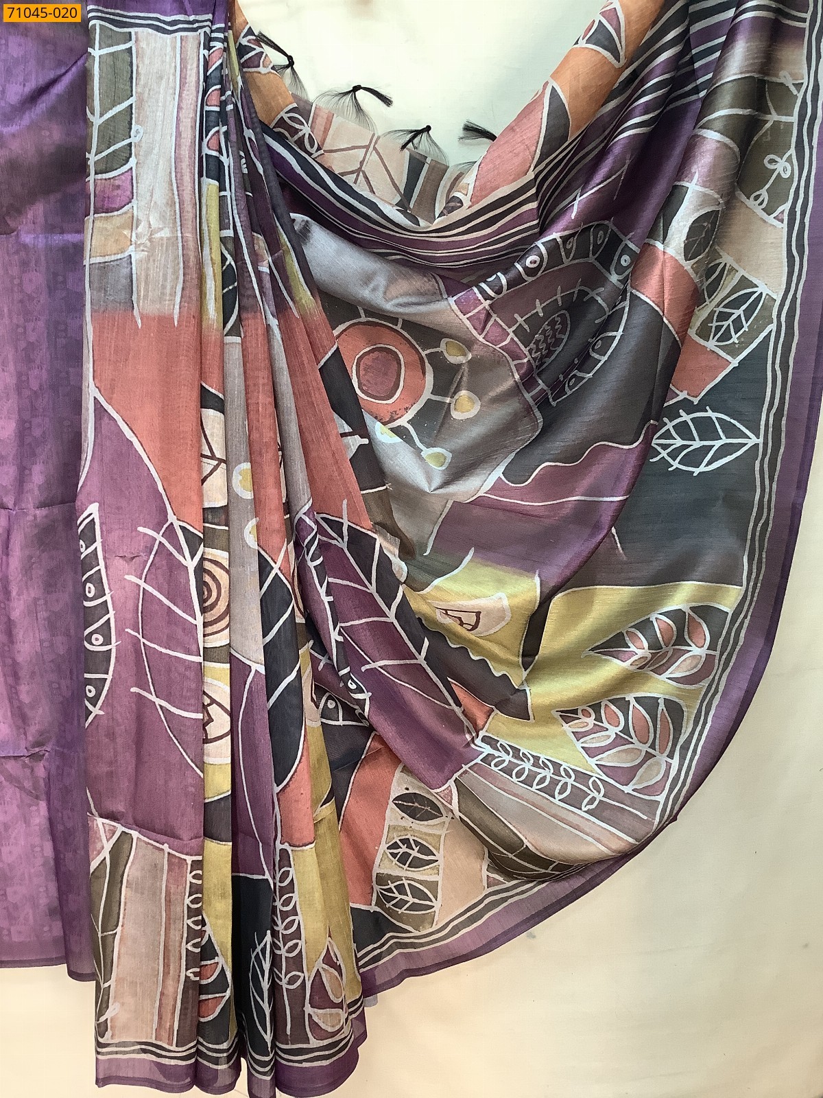 Multi Color Soft Linen Silk digital printed Saree