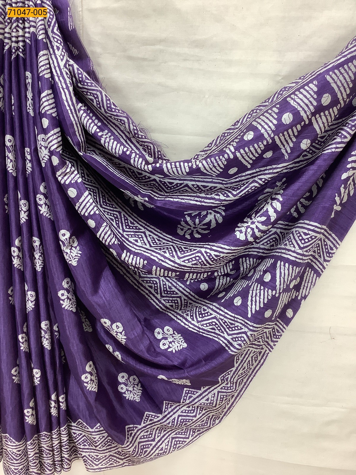 Violet Crafty Silk Saree