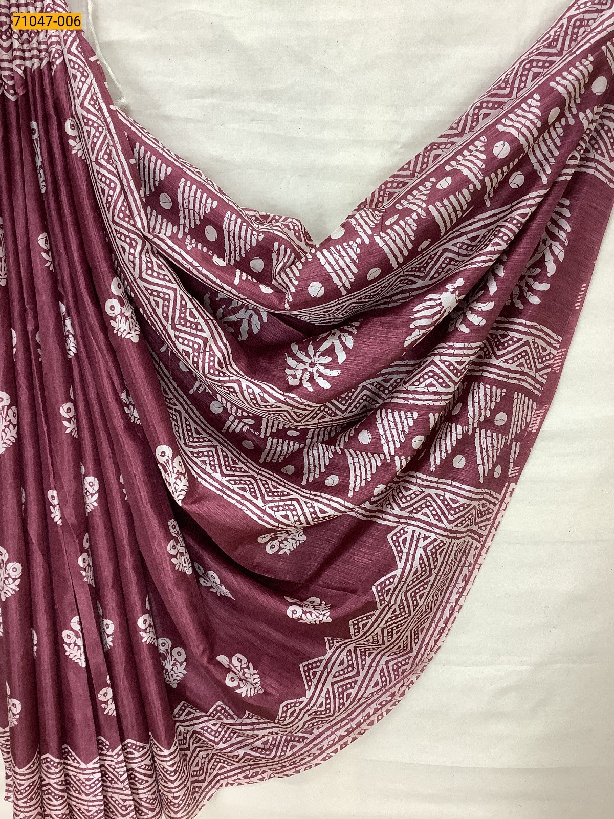 Wine Crafty Silk Saree