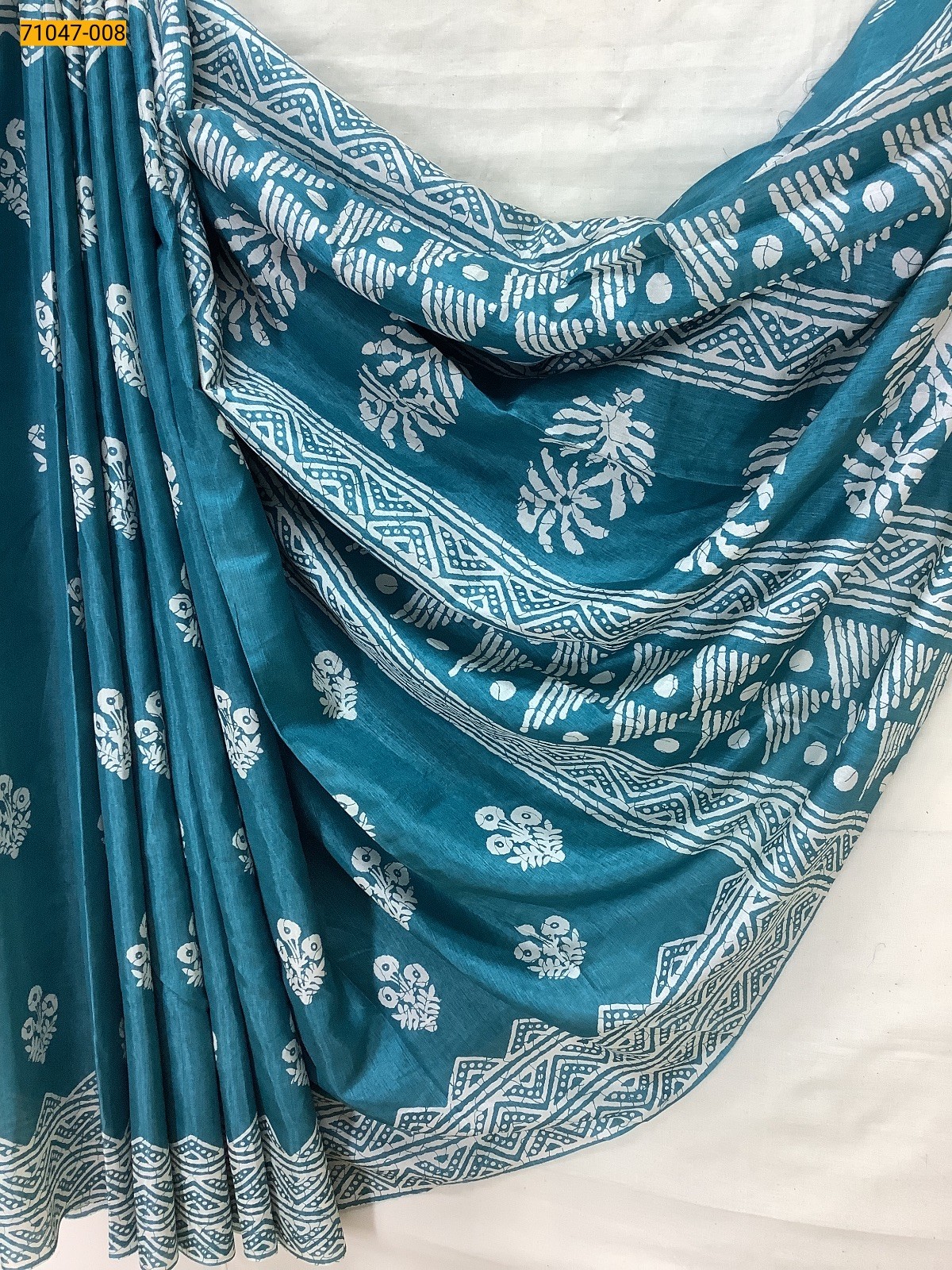 Blue Crafty Silk Saree