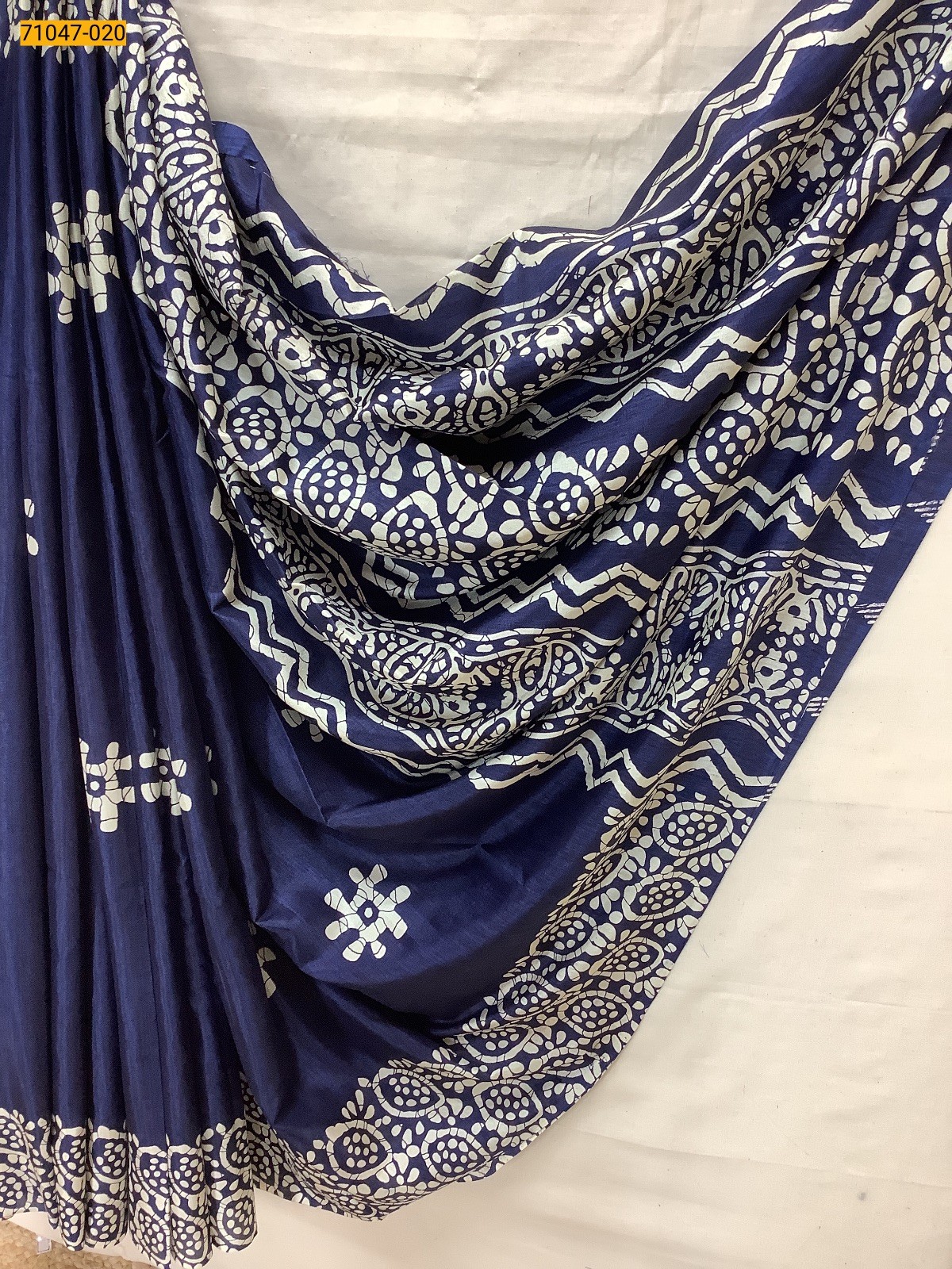 Blue Crafty Silk Saree