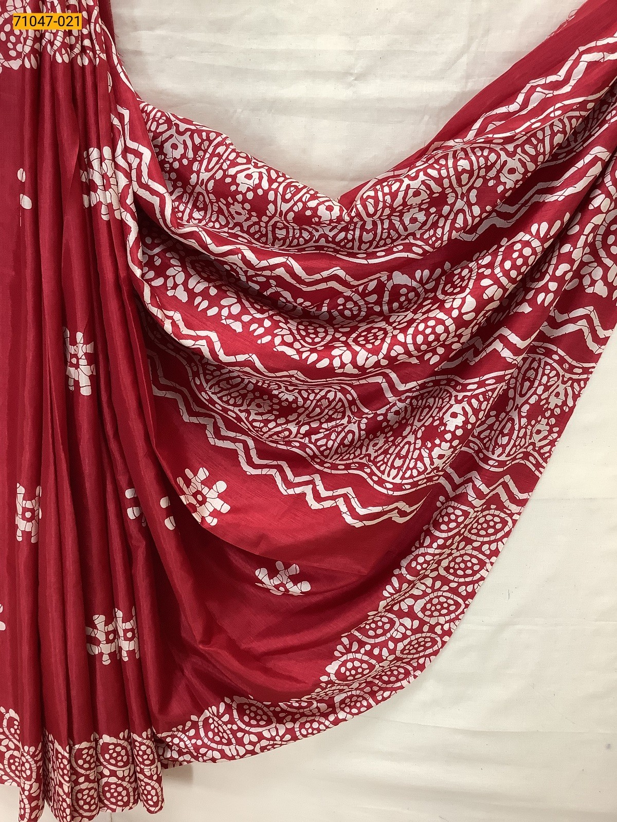 Red Crafty Silk Saree