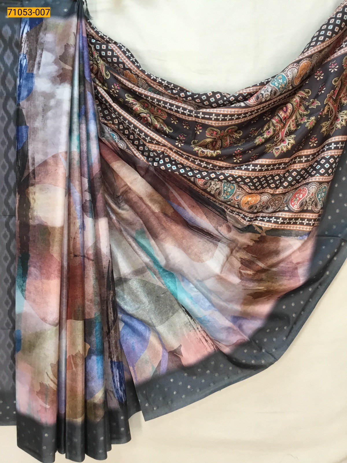 Printed Soft Fancy Linen Silk Saree
