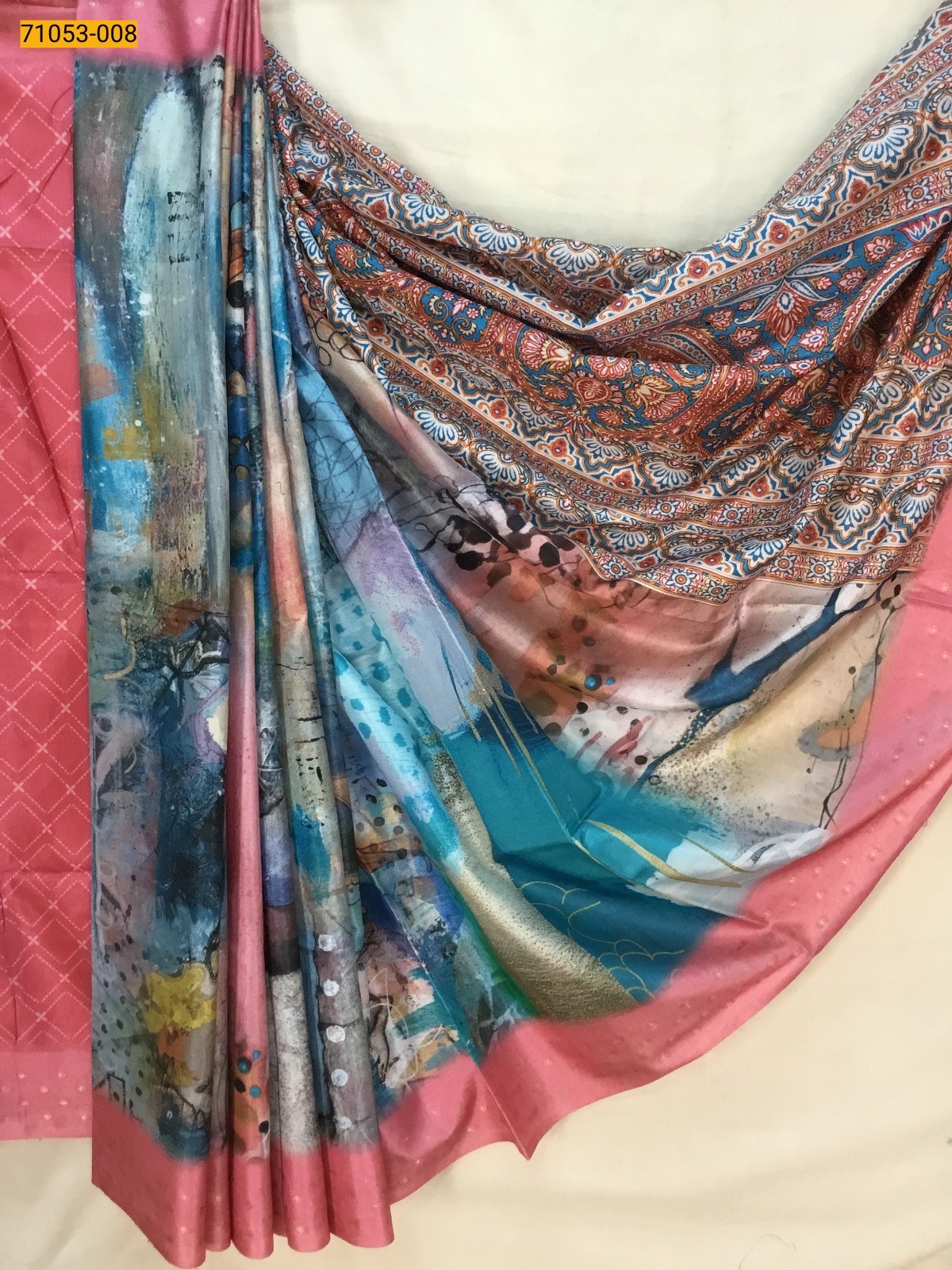 Printed Soft Fancy Linen Silk Saree