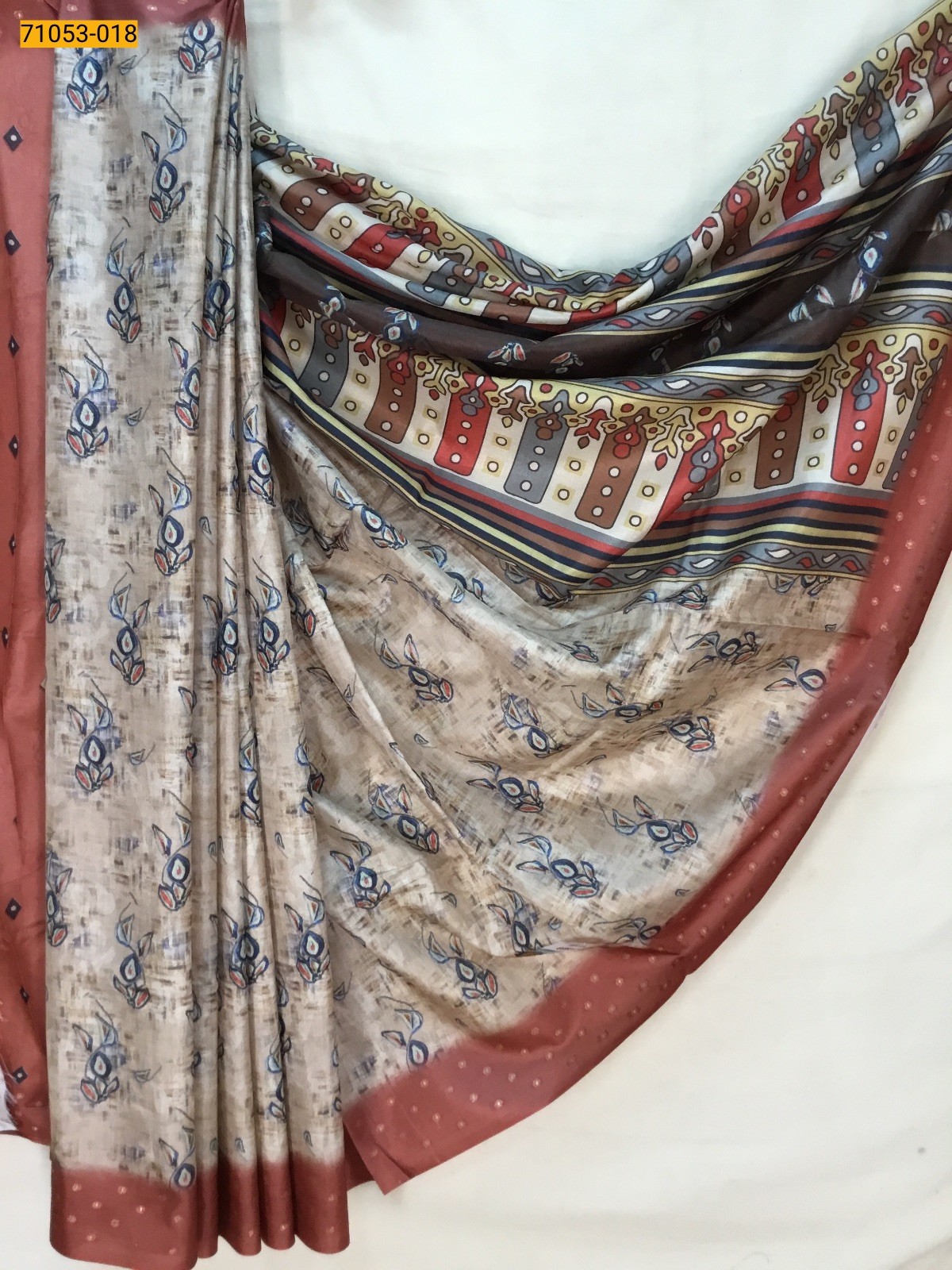 Printed Soft Fancy Linen Silk Saree