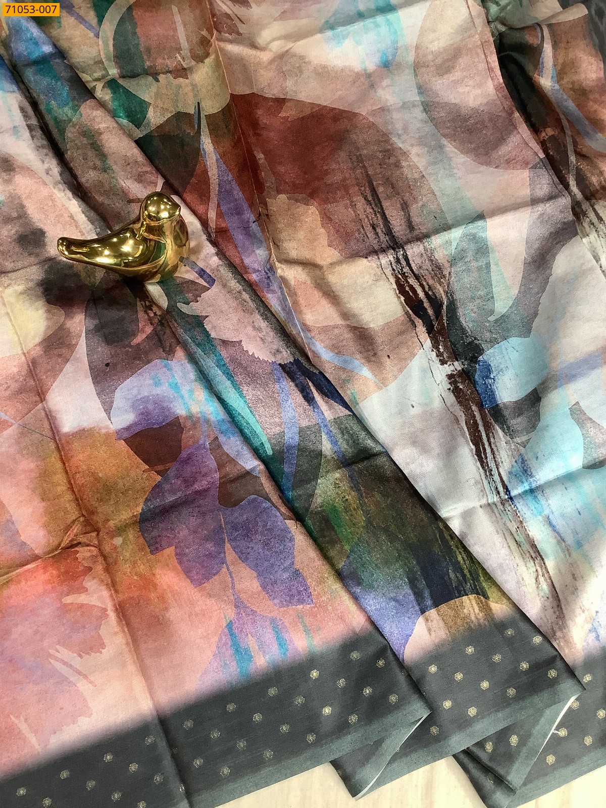 Printed Soft Fancy Linen Silk Saree