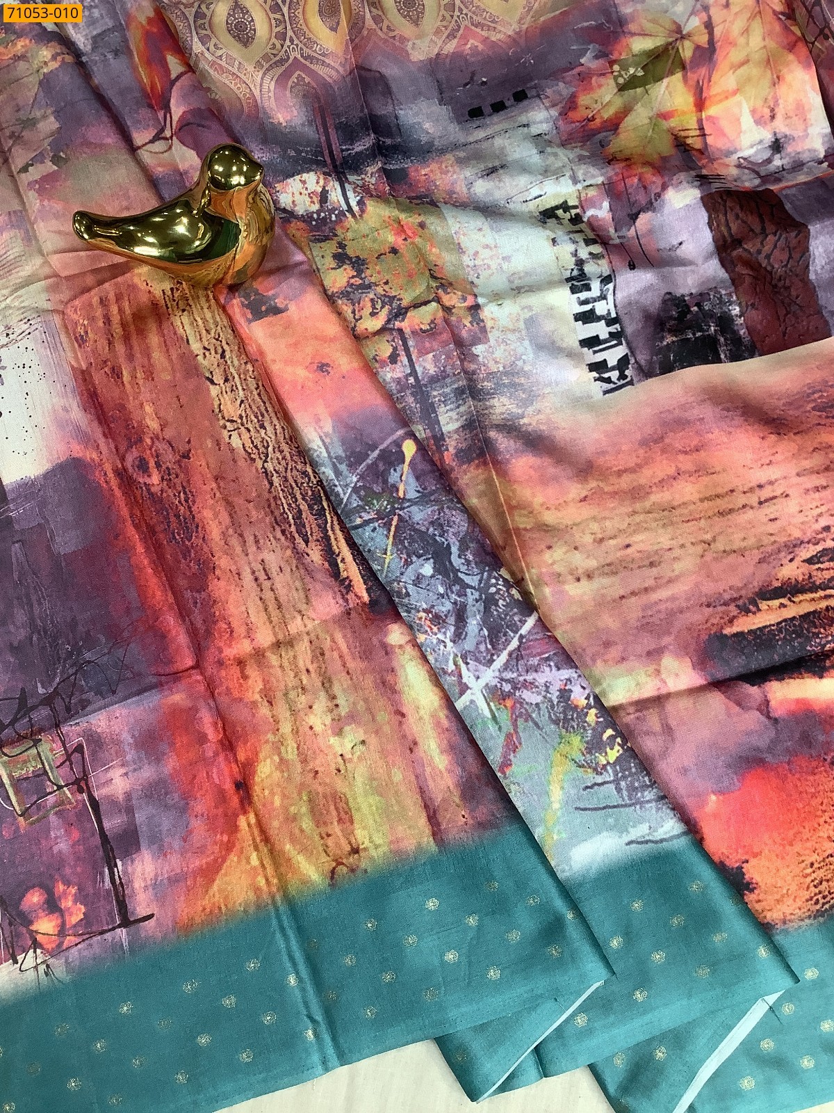 Printed Soft Fancy Linen Silk Saree