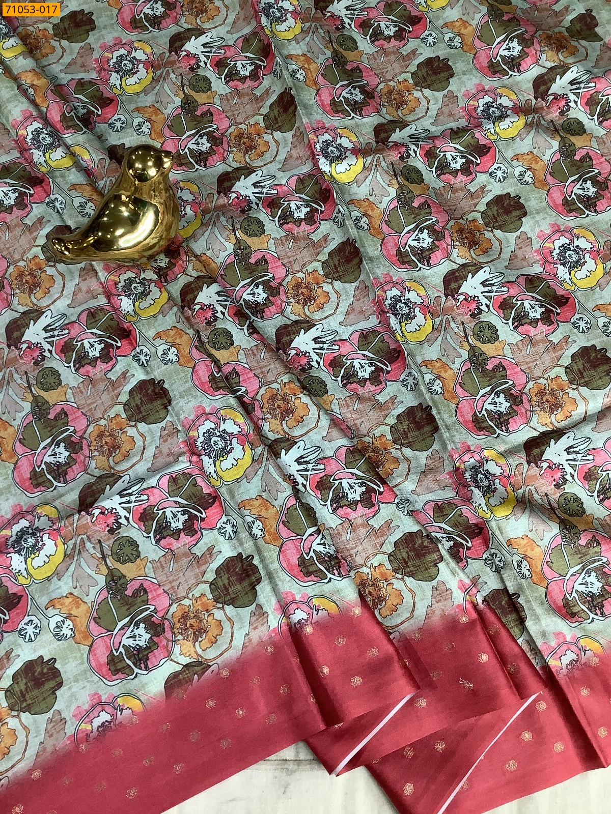 Printed Soft Fancy Linen Silk Saree