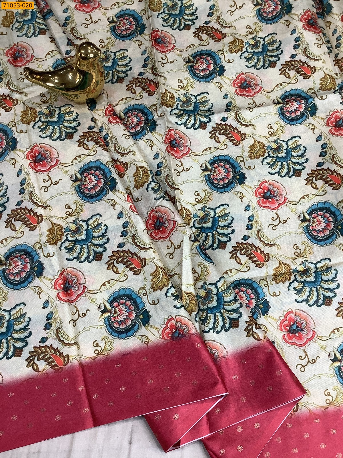 Printed Soft Fancy Linen Silk Saree