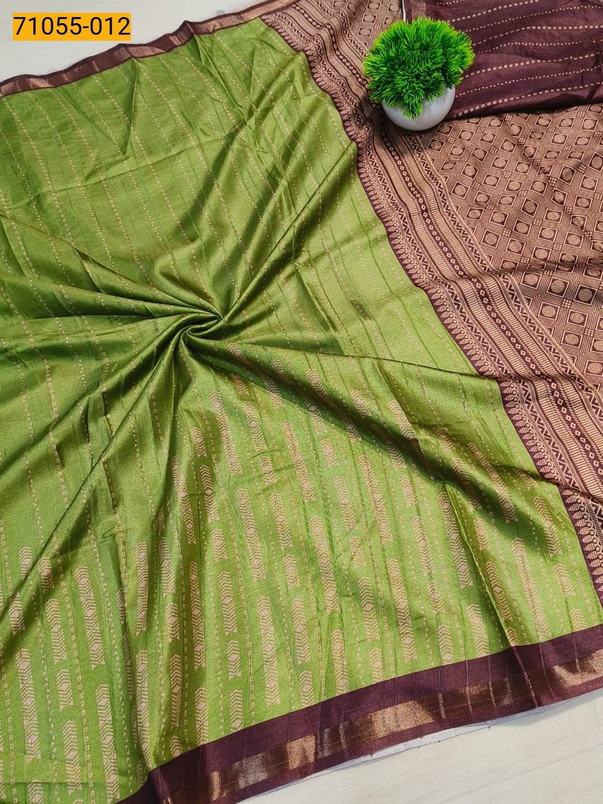 Fancy Printed Silk Saree