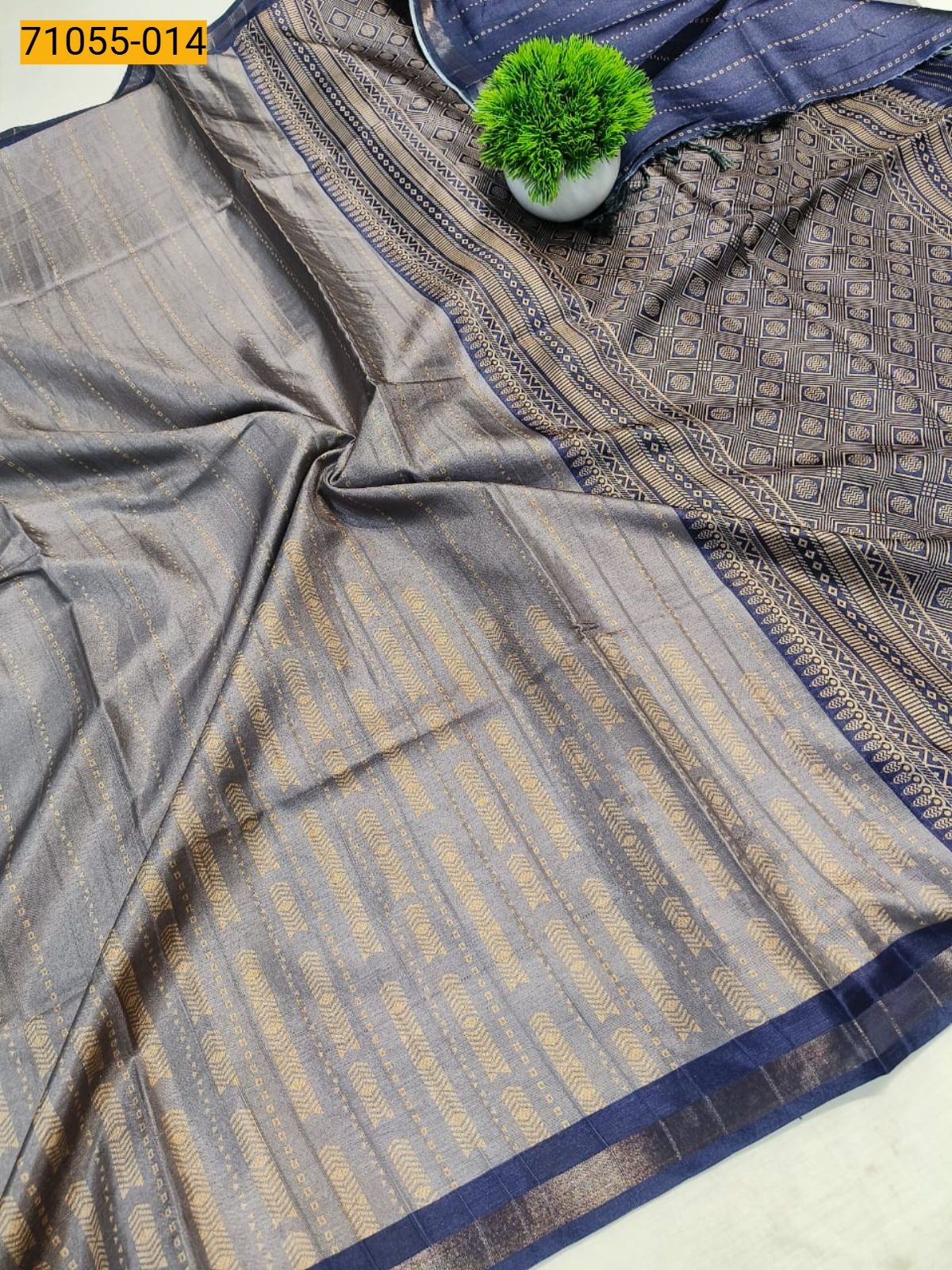 Fancy Printed Silk Saree