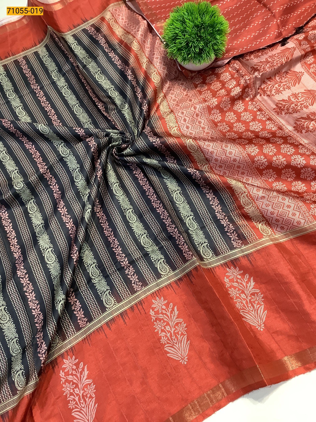 Fancy Printed Silk Saree