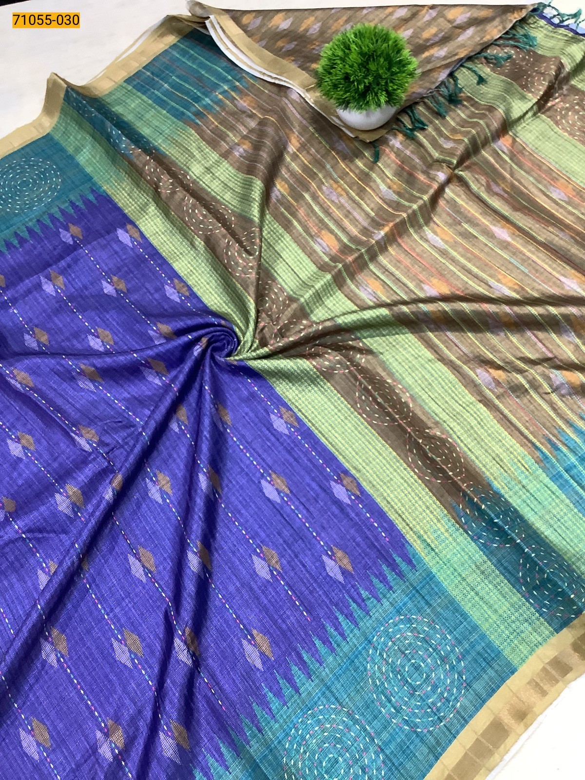 Fancy Printed Silk Saree