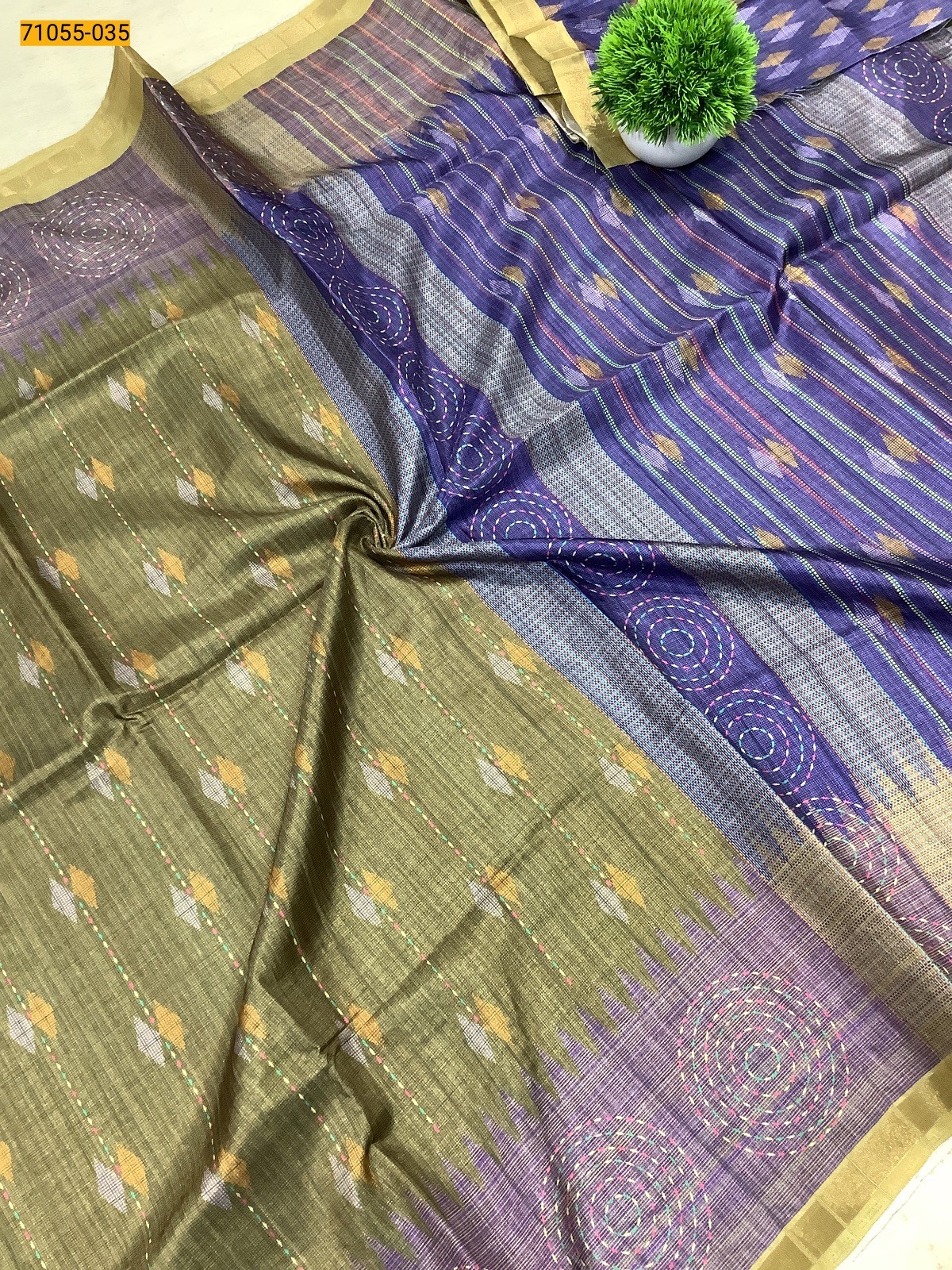 Fancy Printed Silk Saree