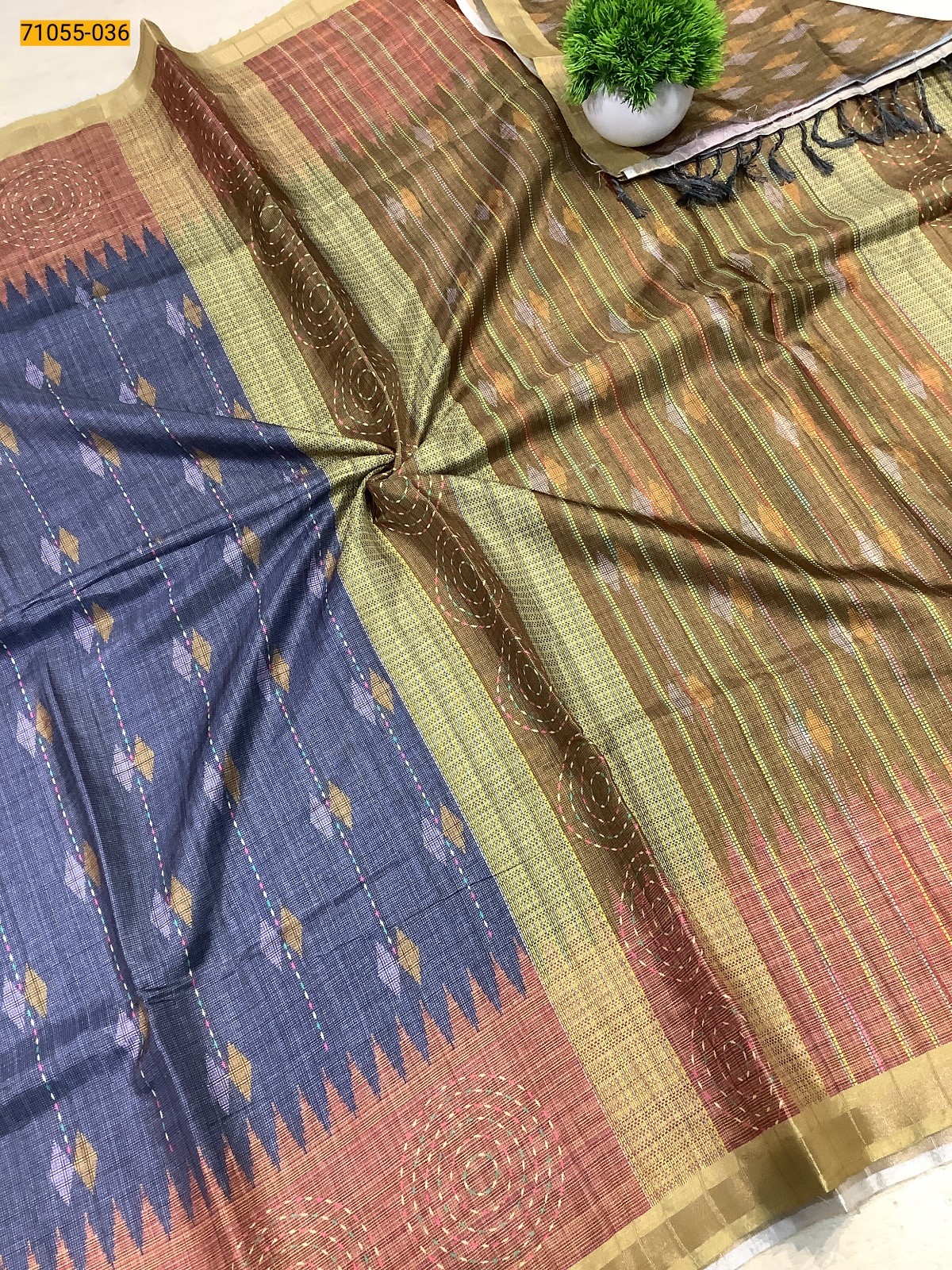 Fancy Printed Silk Saree