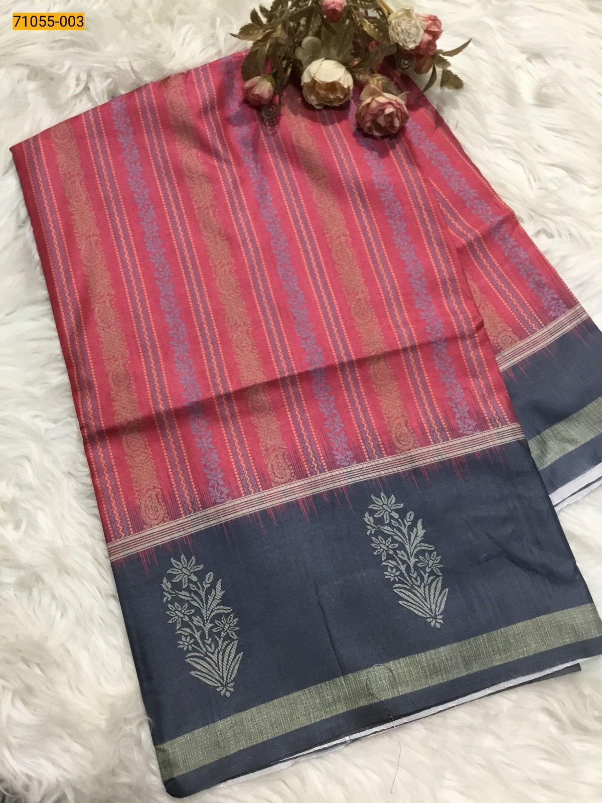 Pink Fancy Printed Silk Saree